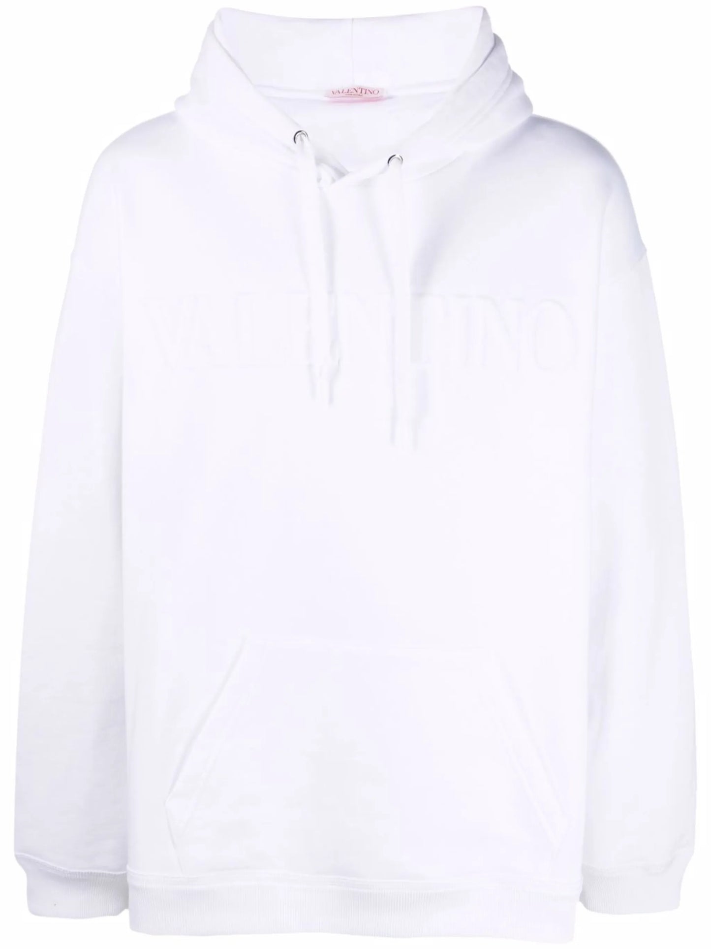 logo-embossed oversized hoodie
