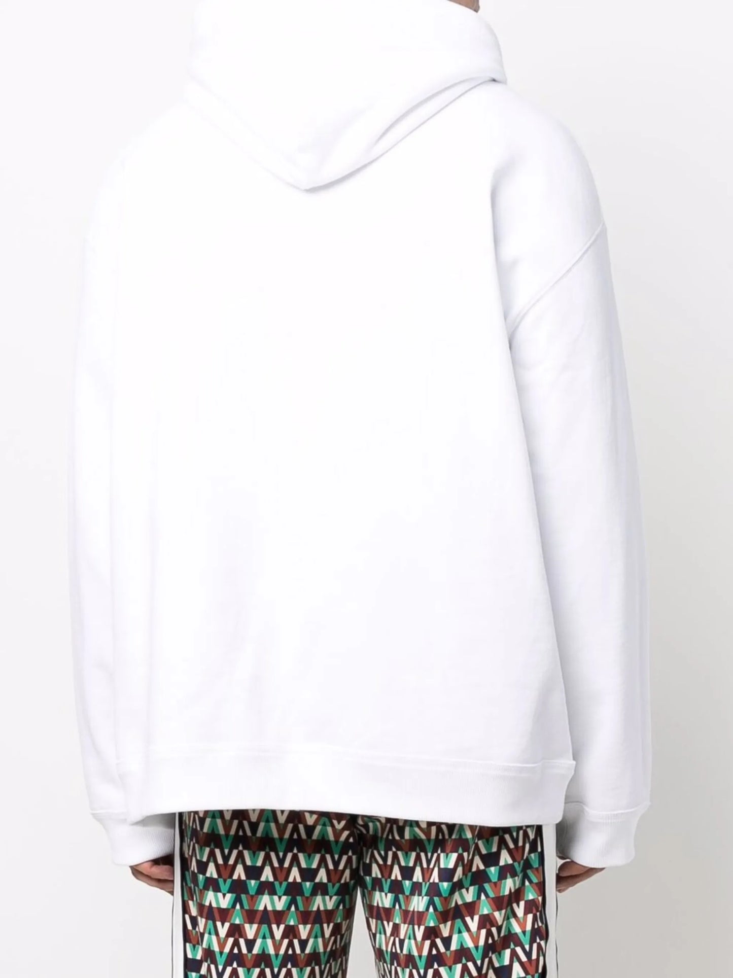 logo-embossed oversized hoodie