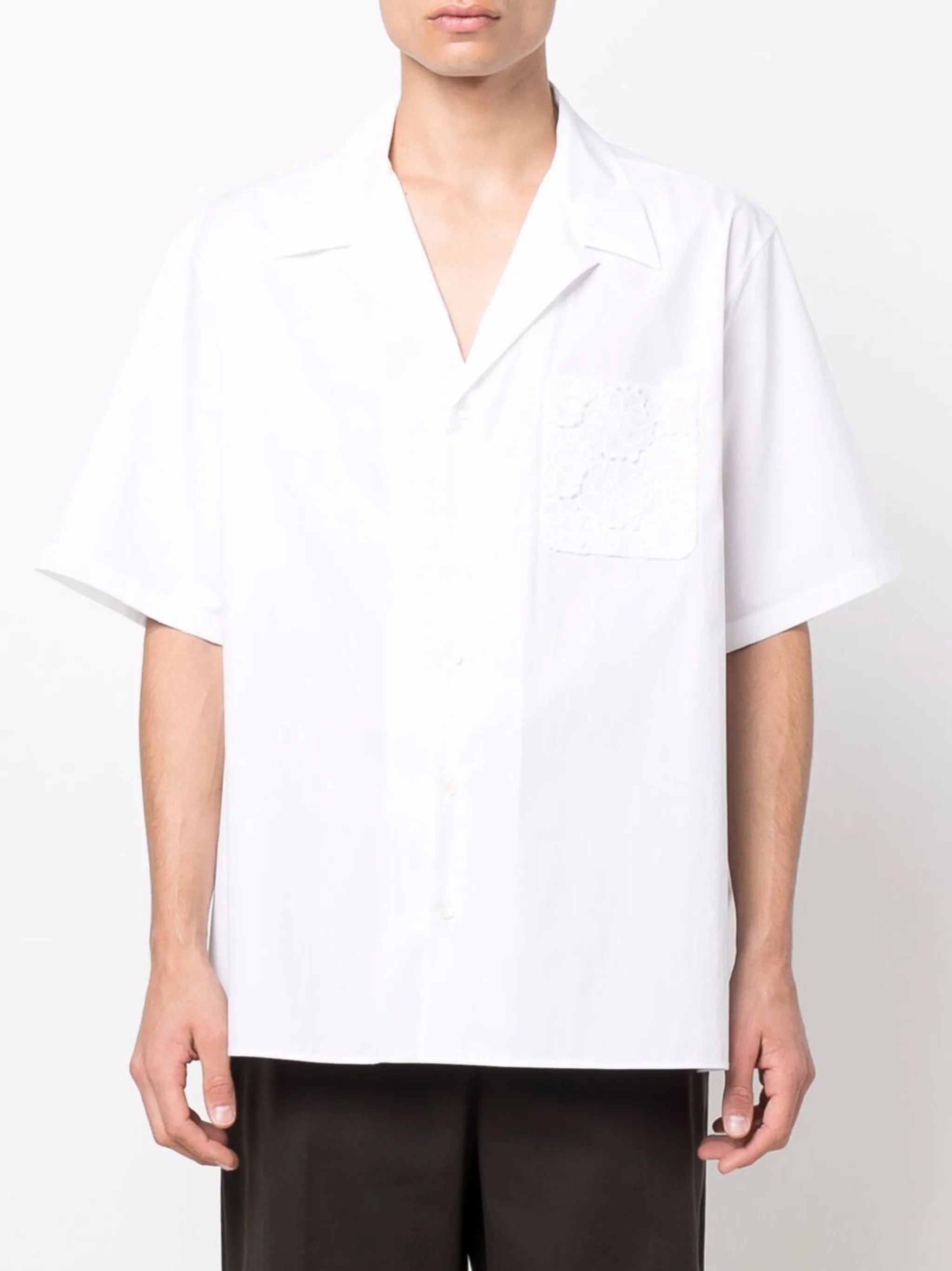 logo-print cotton shirt