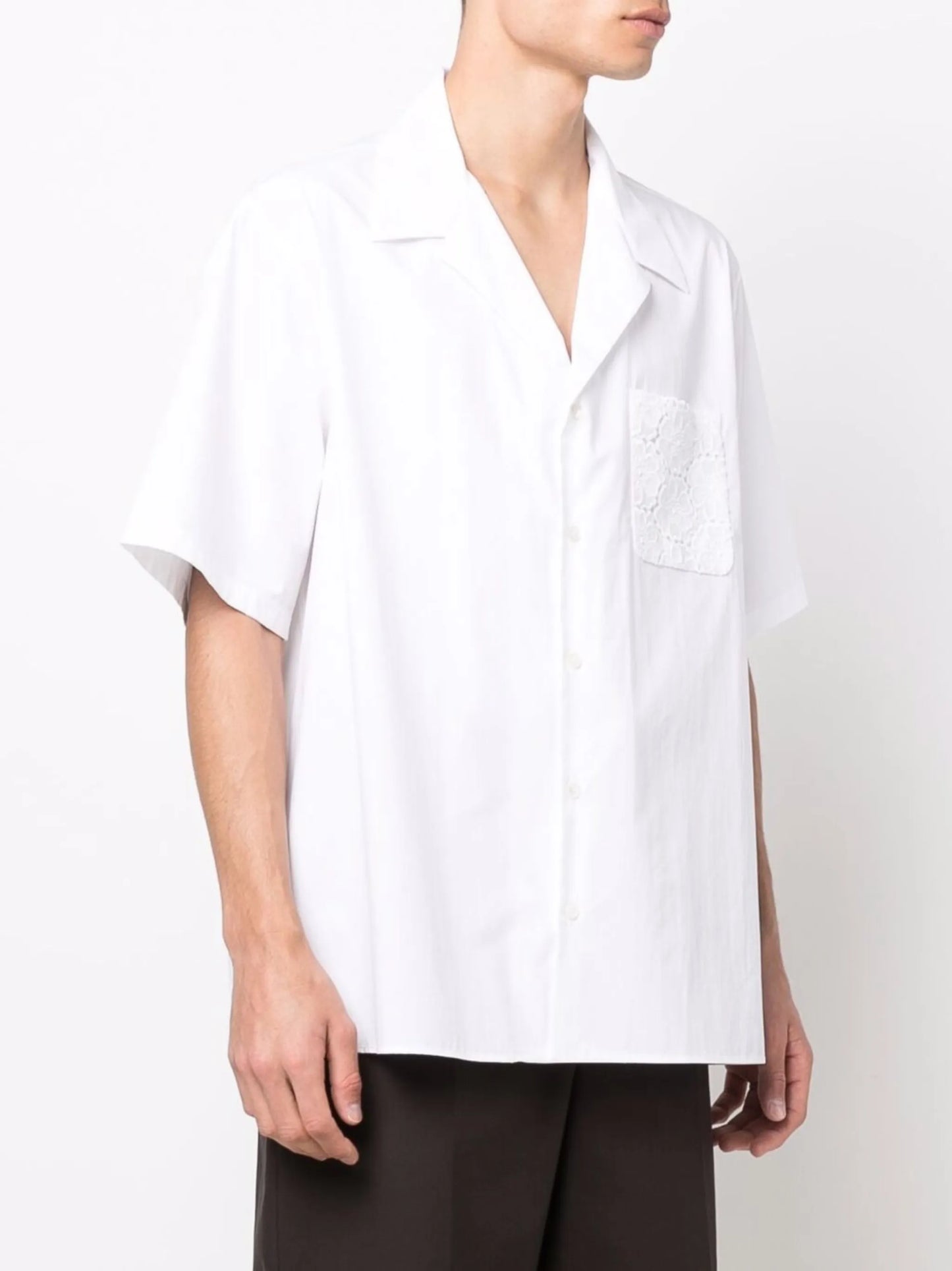logo-print cotton shirt