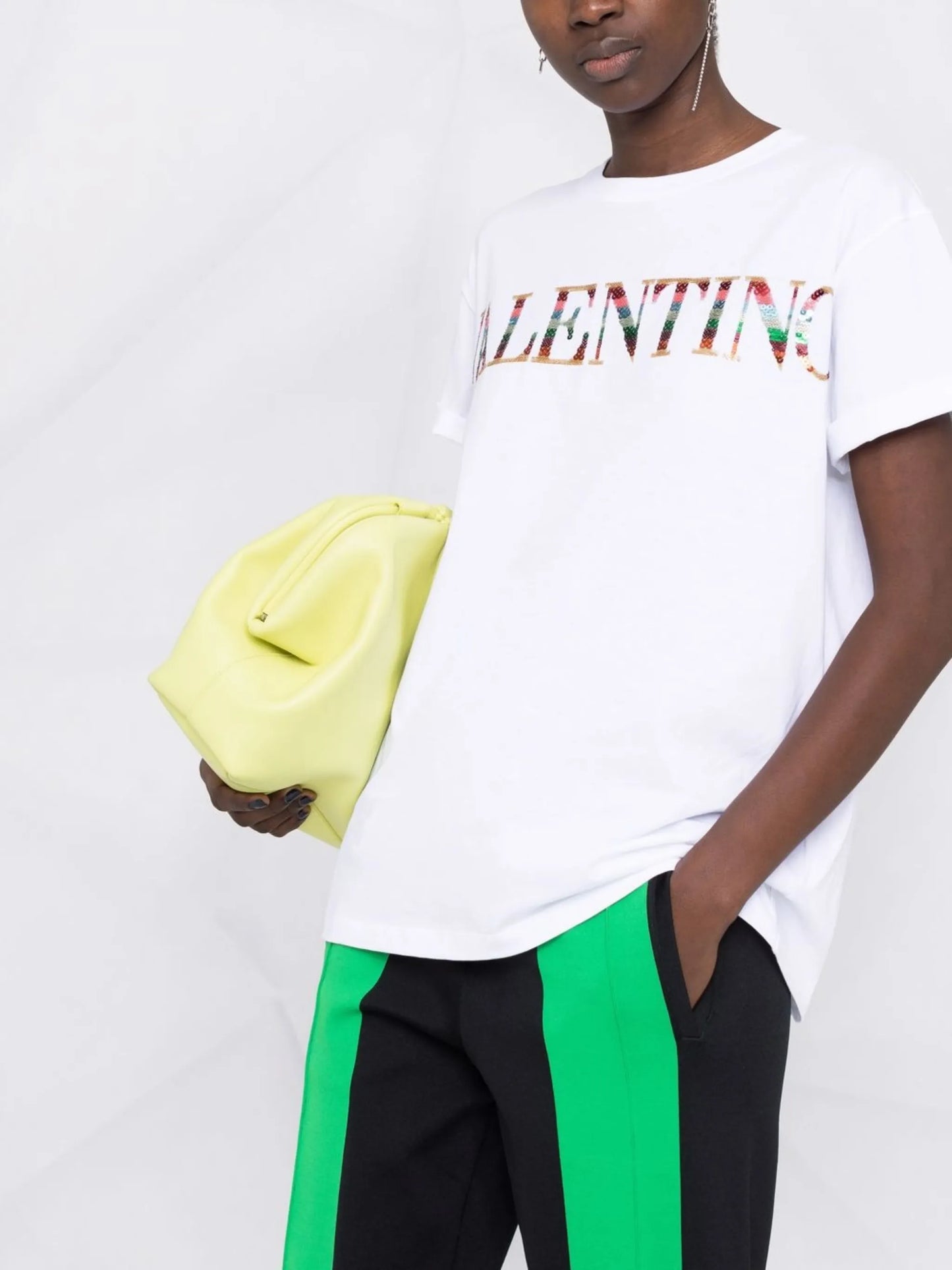 sequin-logo T-shirt