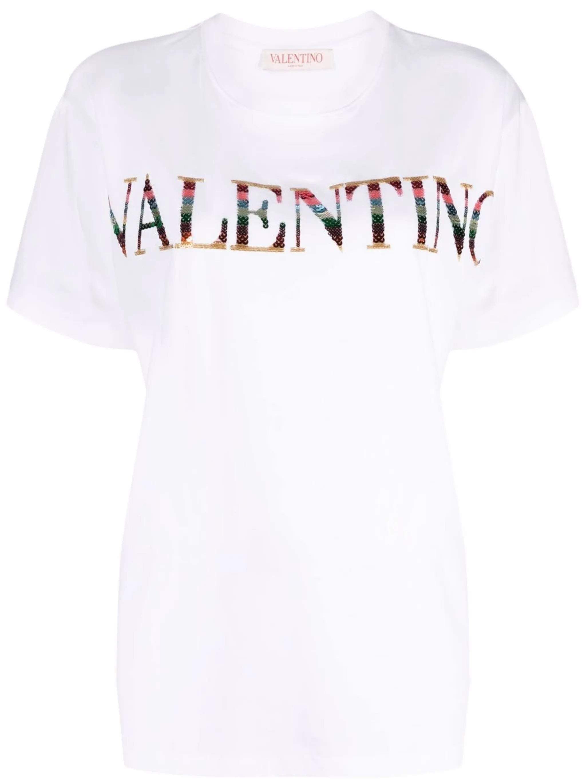 sequin-logo T-shirt