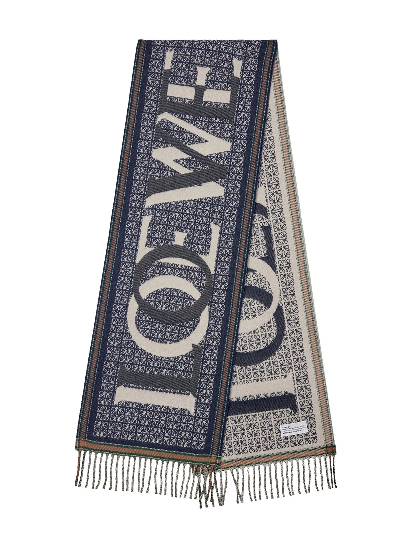 Love jacquard scarf
