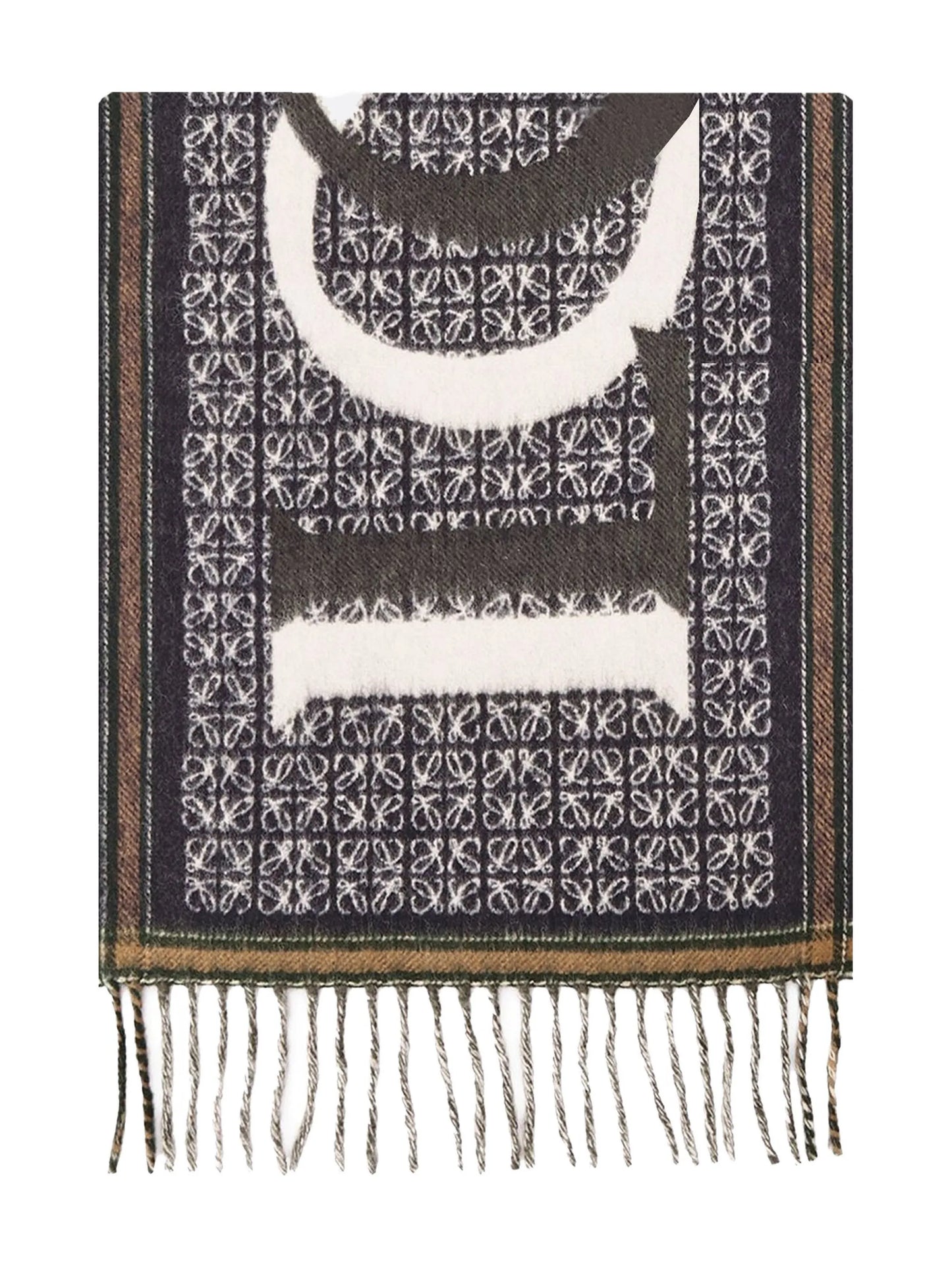 Love jacquard scarf