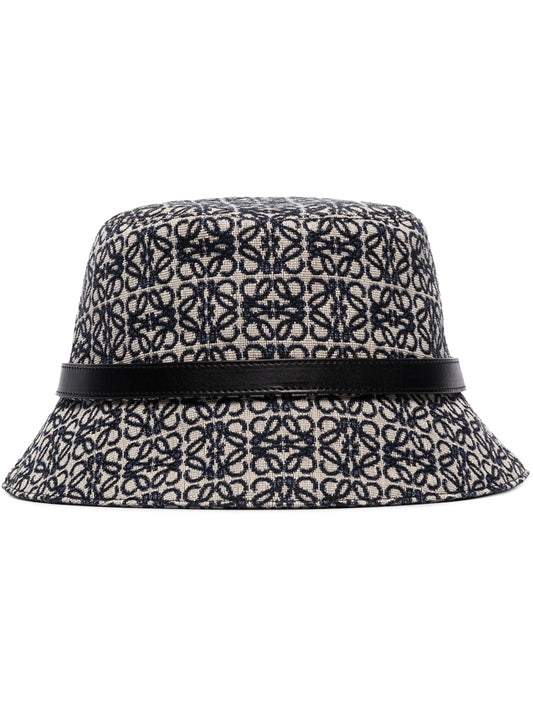 Anagram jacquard bucket hat