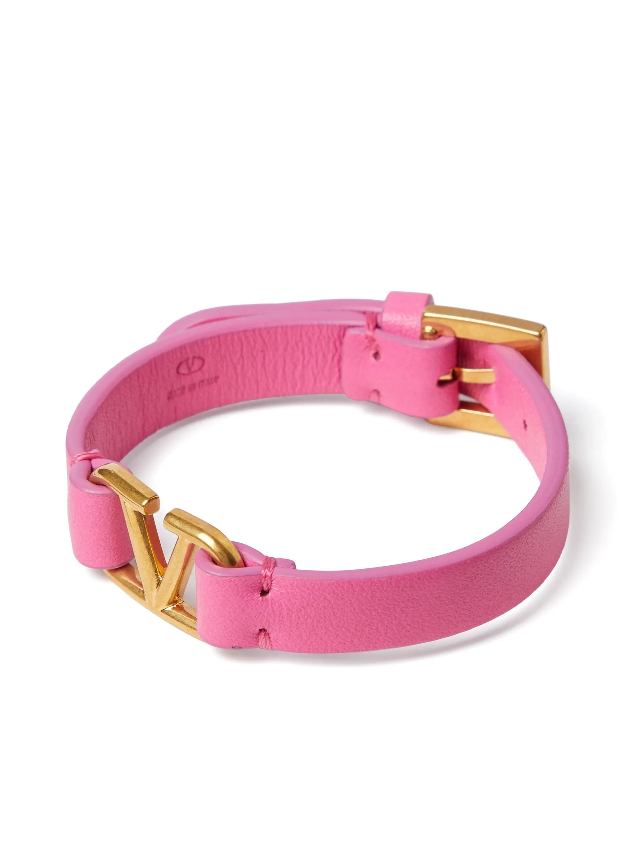 VLogo leather bracelet