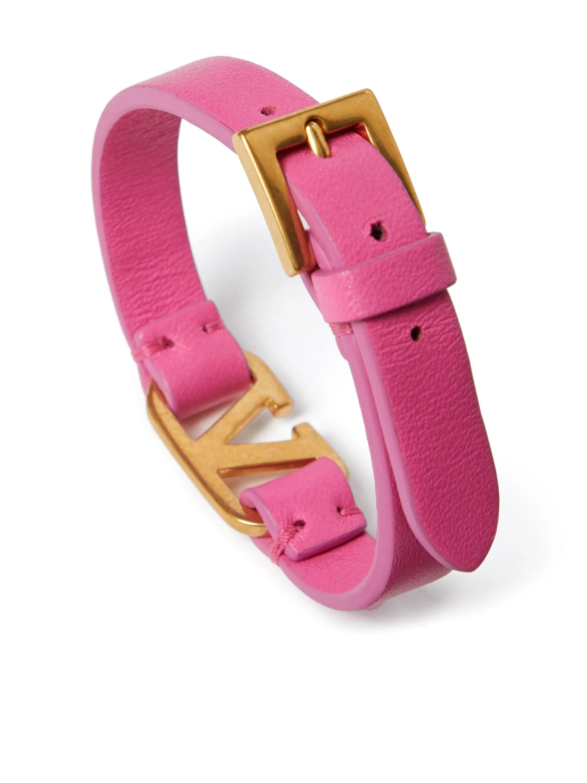VLogo leather bracelet