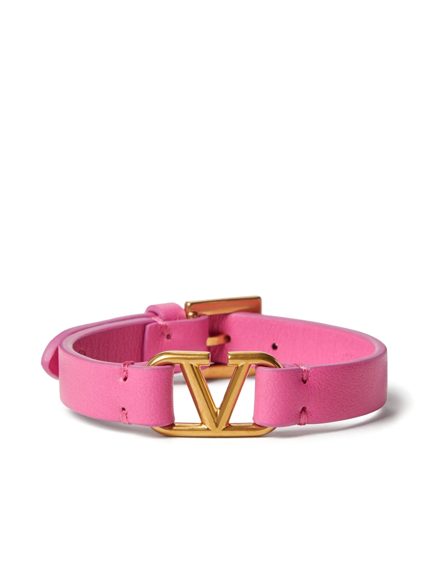 VLogo leather bracelet