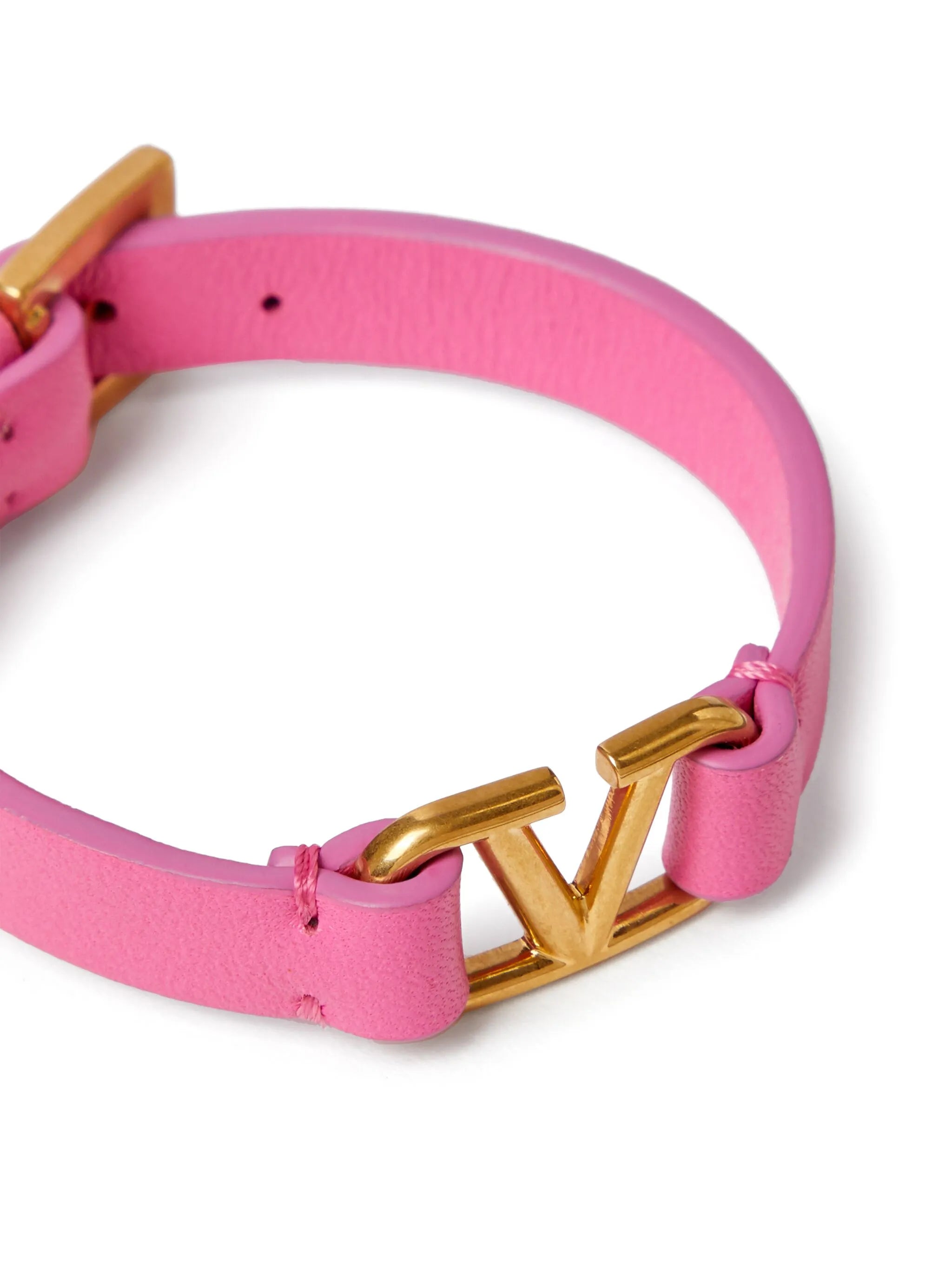 VLogo leather bracelet