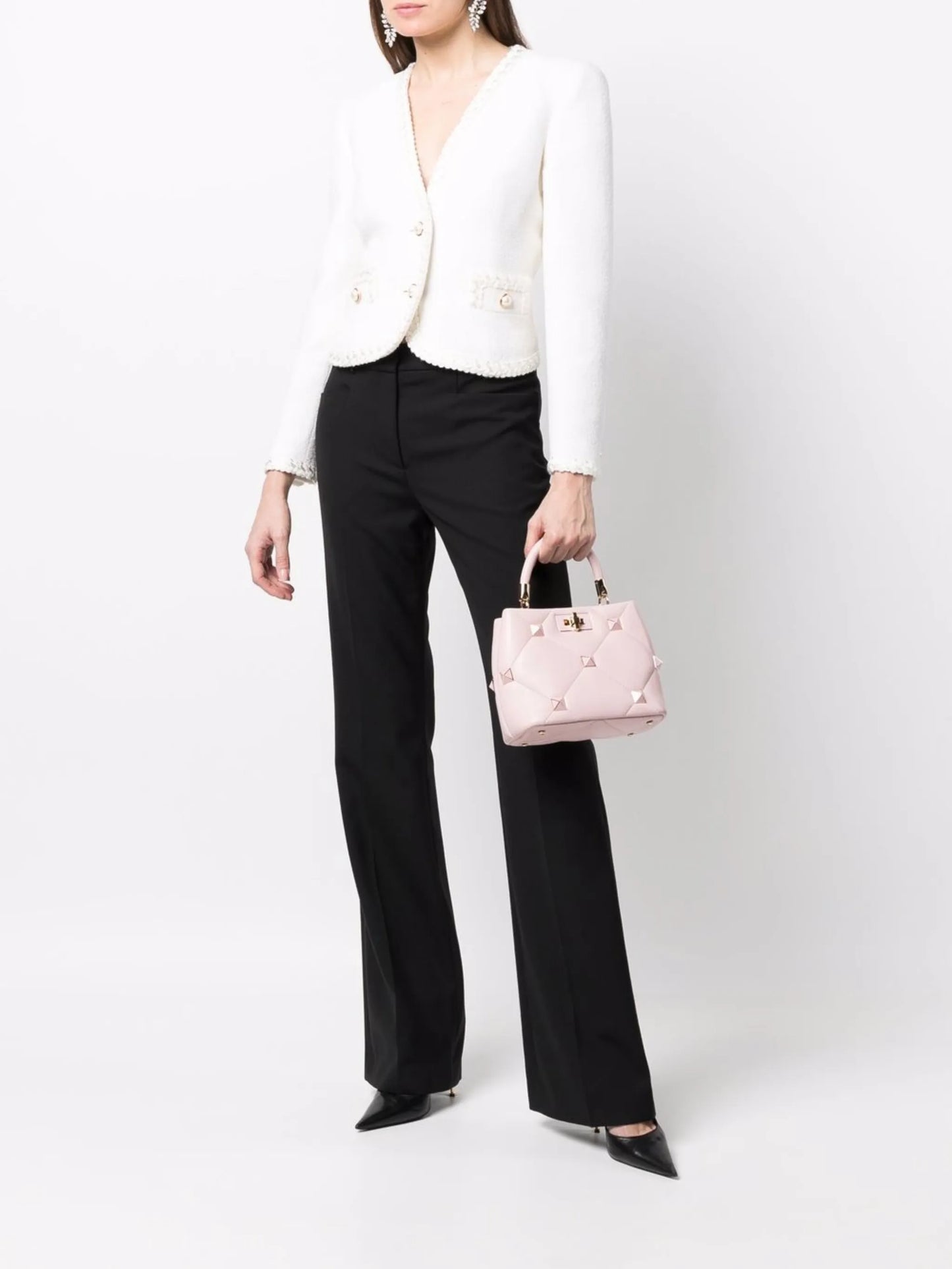 Roman Stud leather tote bag