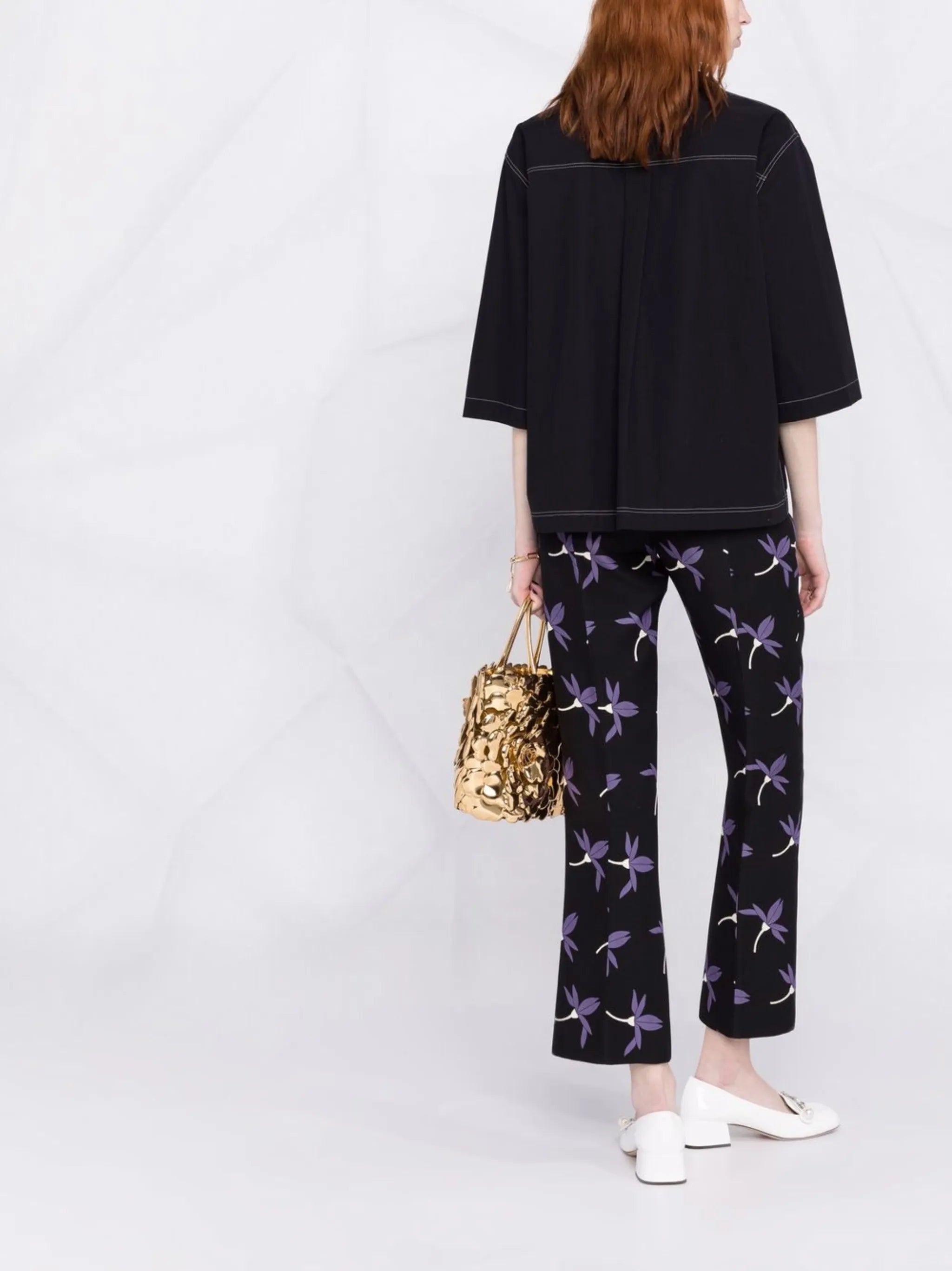 Fairy Flowers print trousers