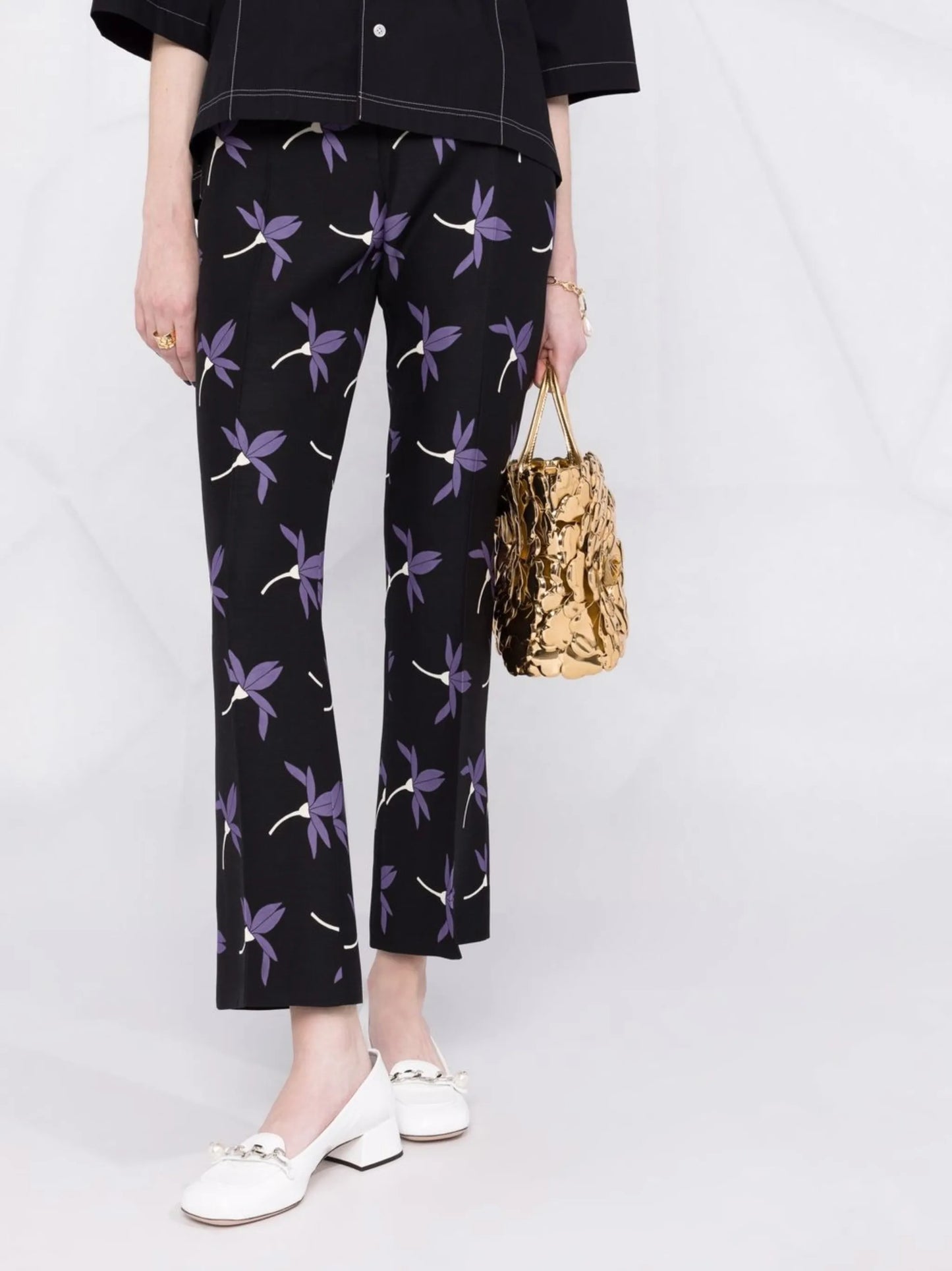 Fairy Flowers print trousers