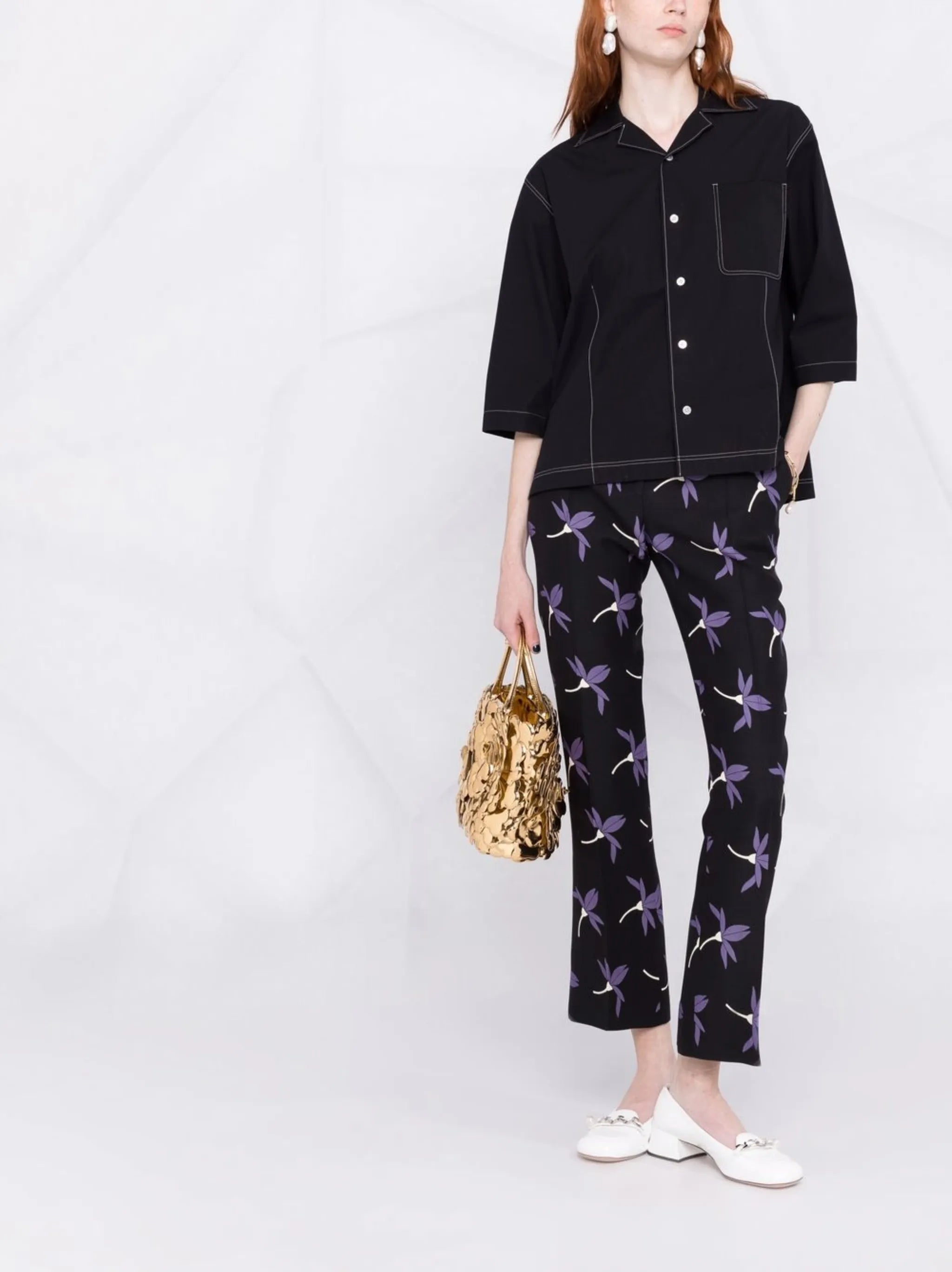 Fairy Flowers print trousers