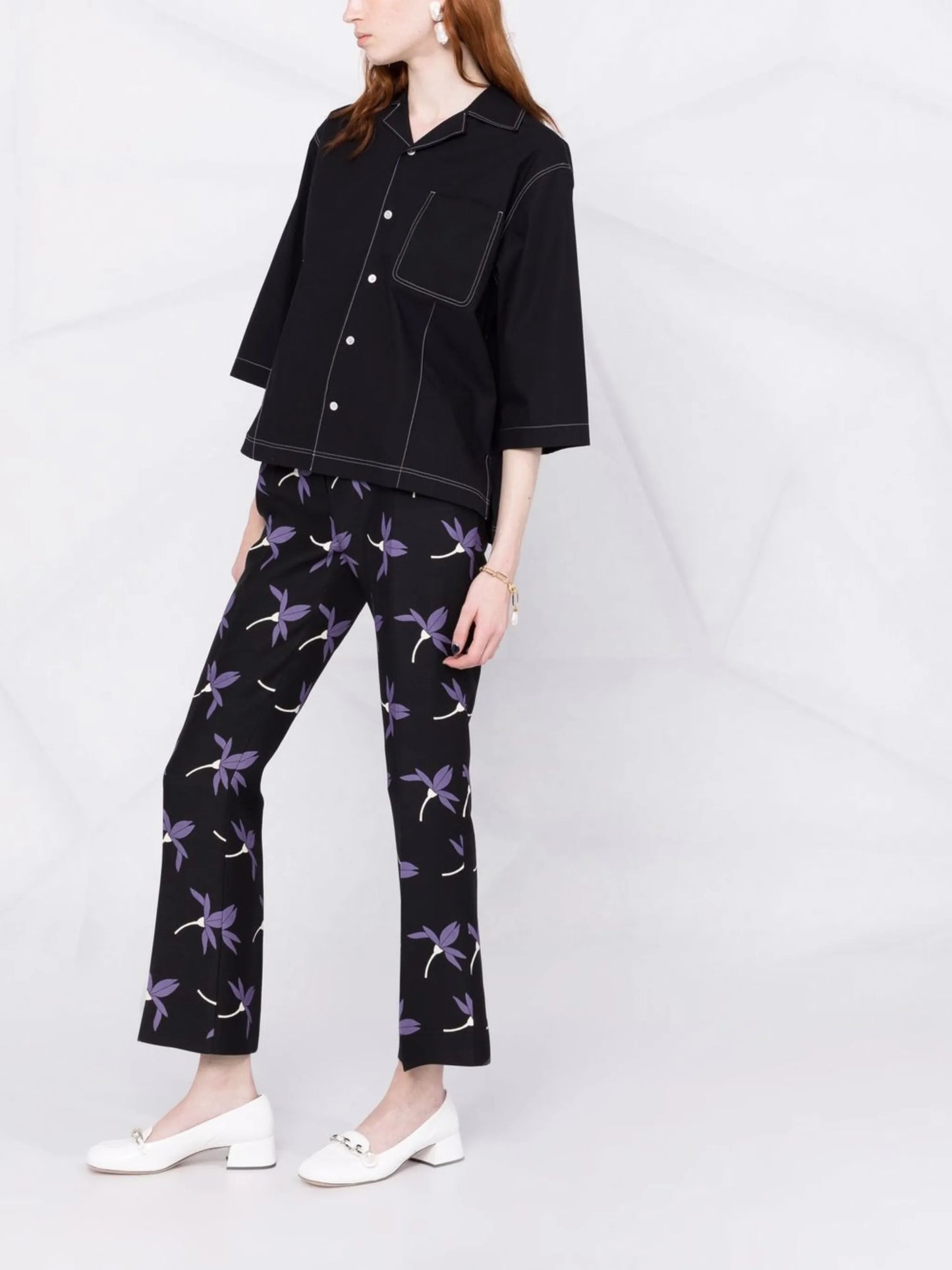 Fairy Flowers print trousers