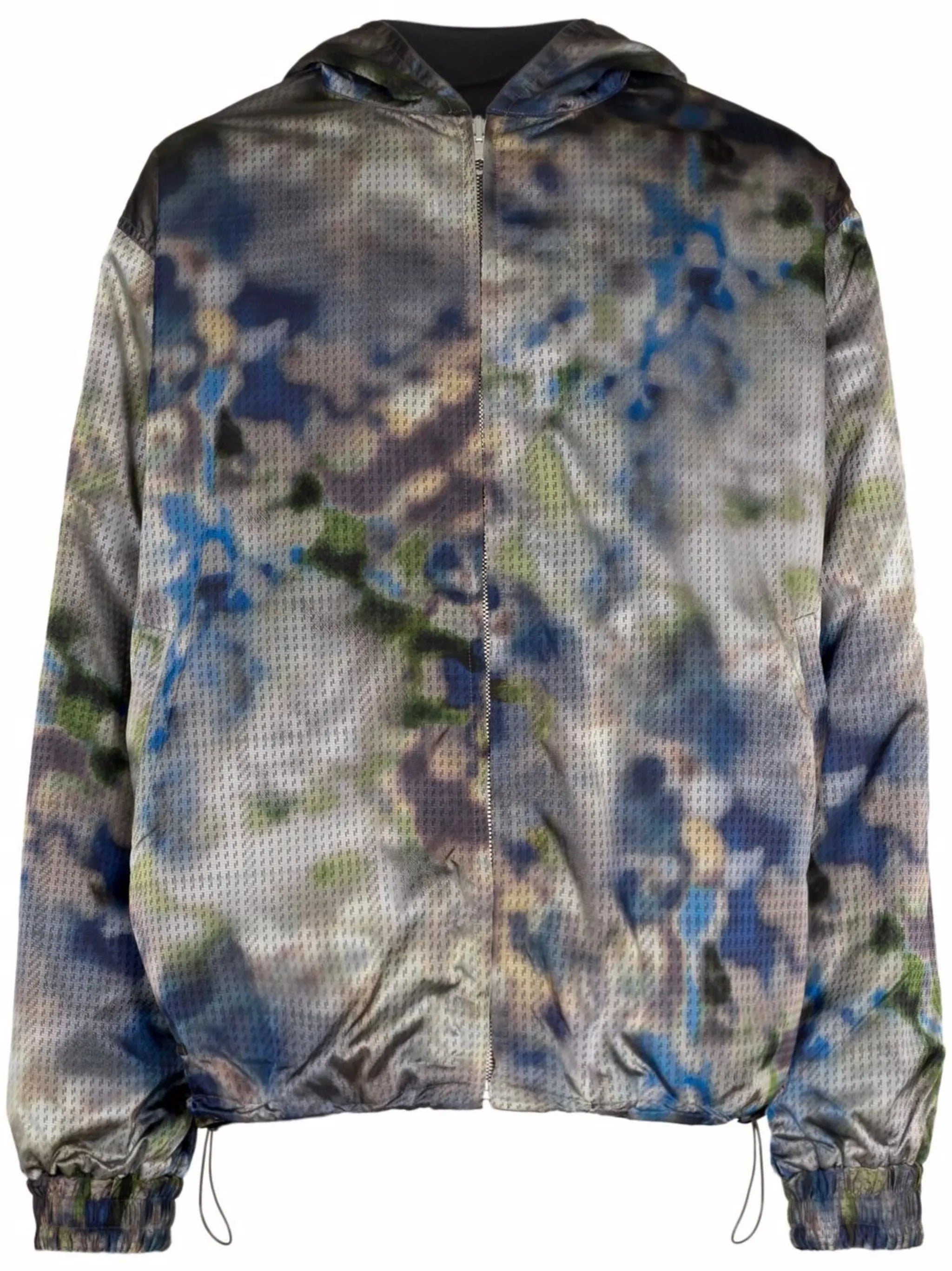 Jupiter iridescent hooded jacket