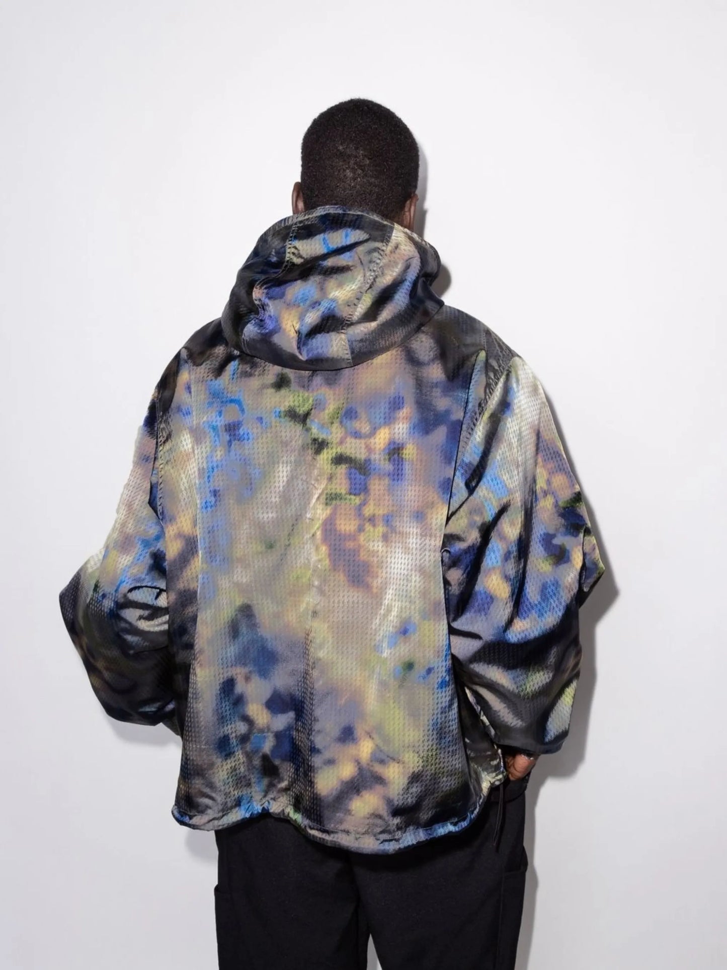 Jupiter iridescent hooded jacket