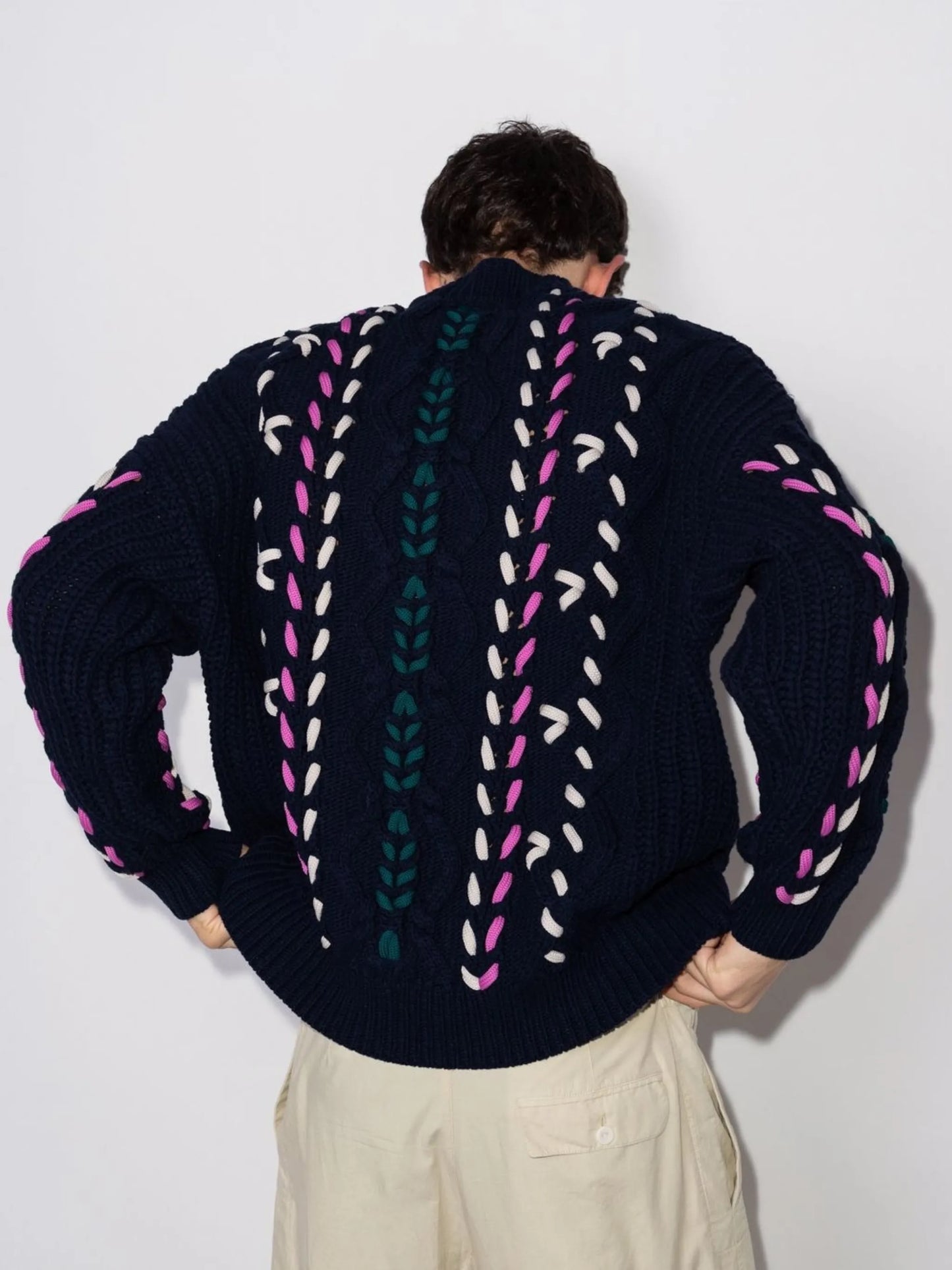 Zolan cable-knit jumper