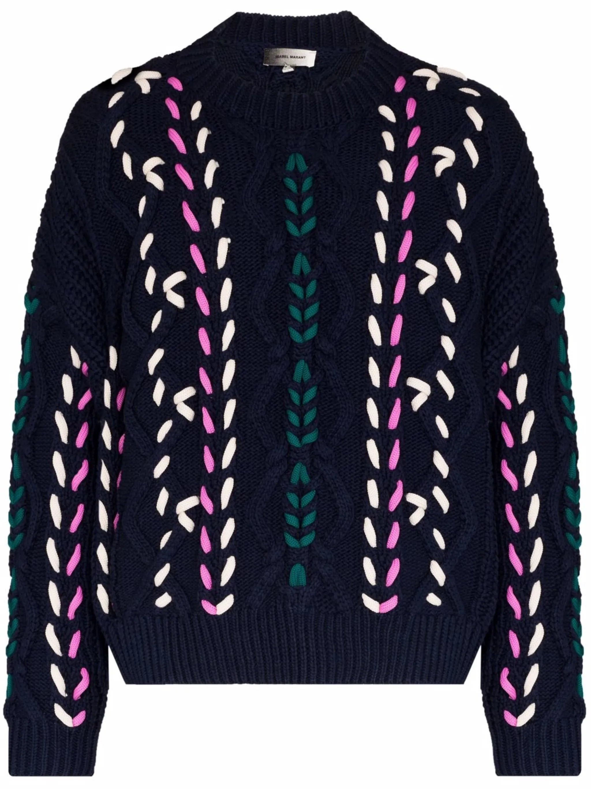 Zolan cable-knit jumper