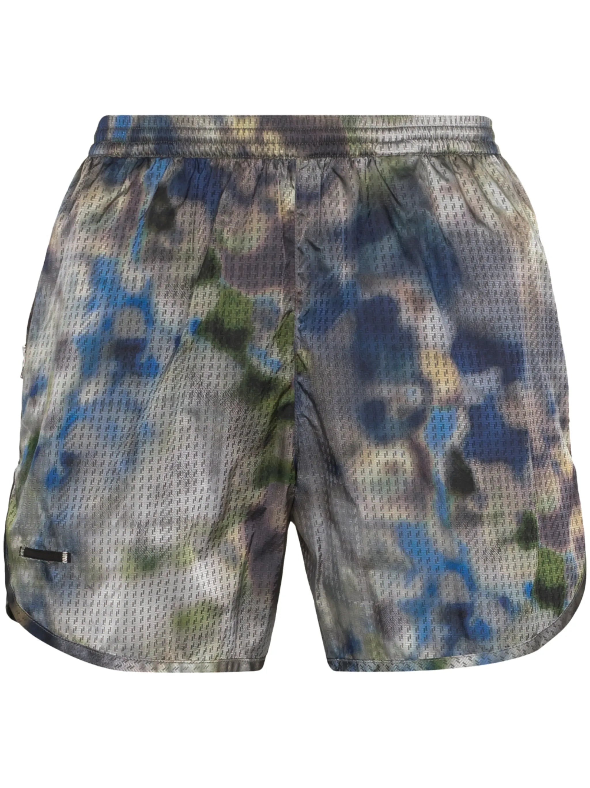 drawstring-waist swim shorts
