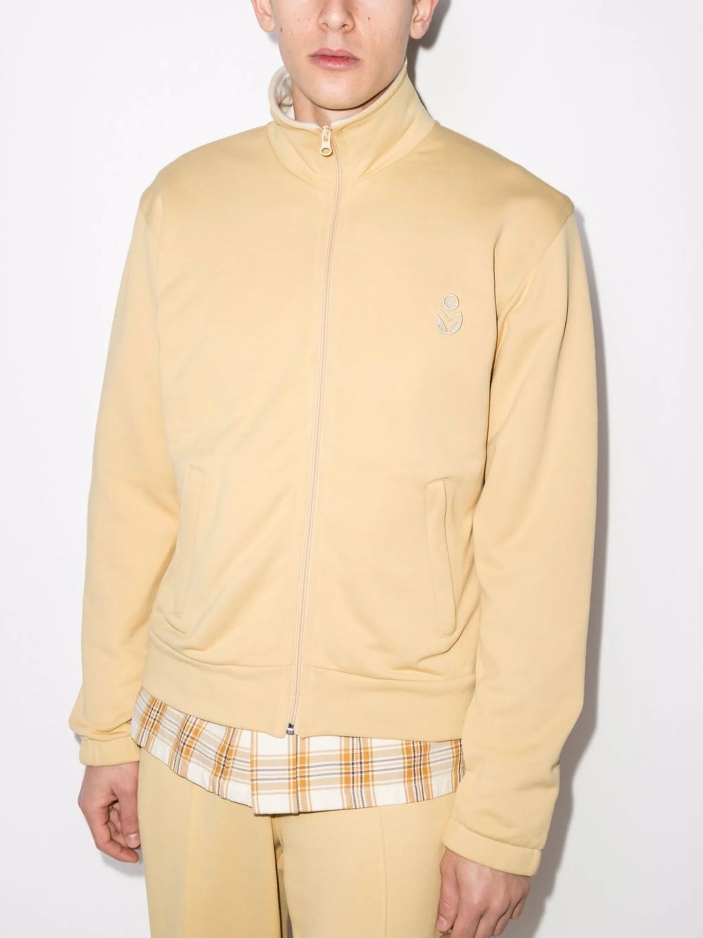 Issoper logo-embroidered track jacket