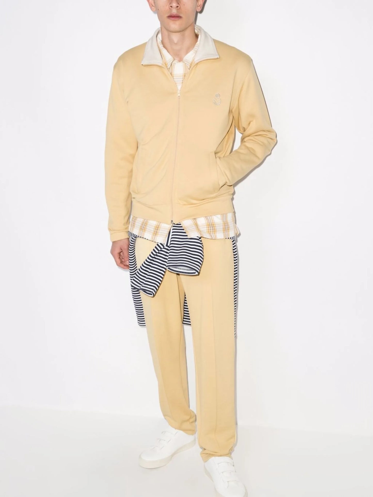 Issoper logo-embroidered track jacket