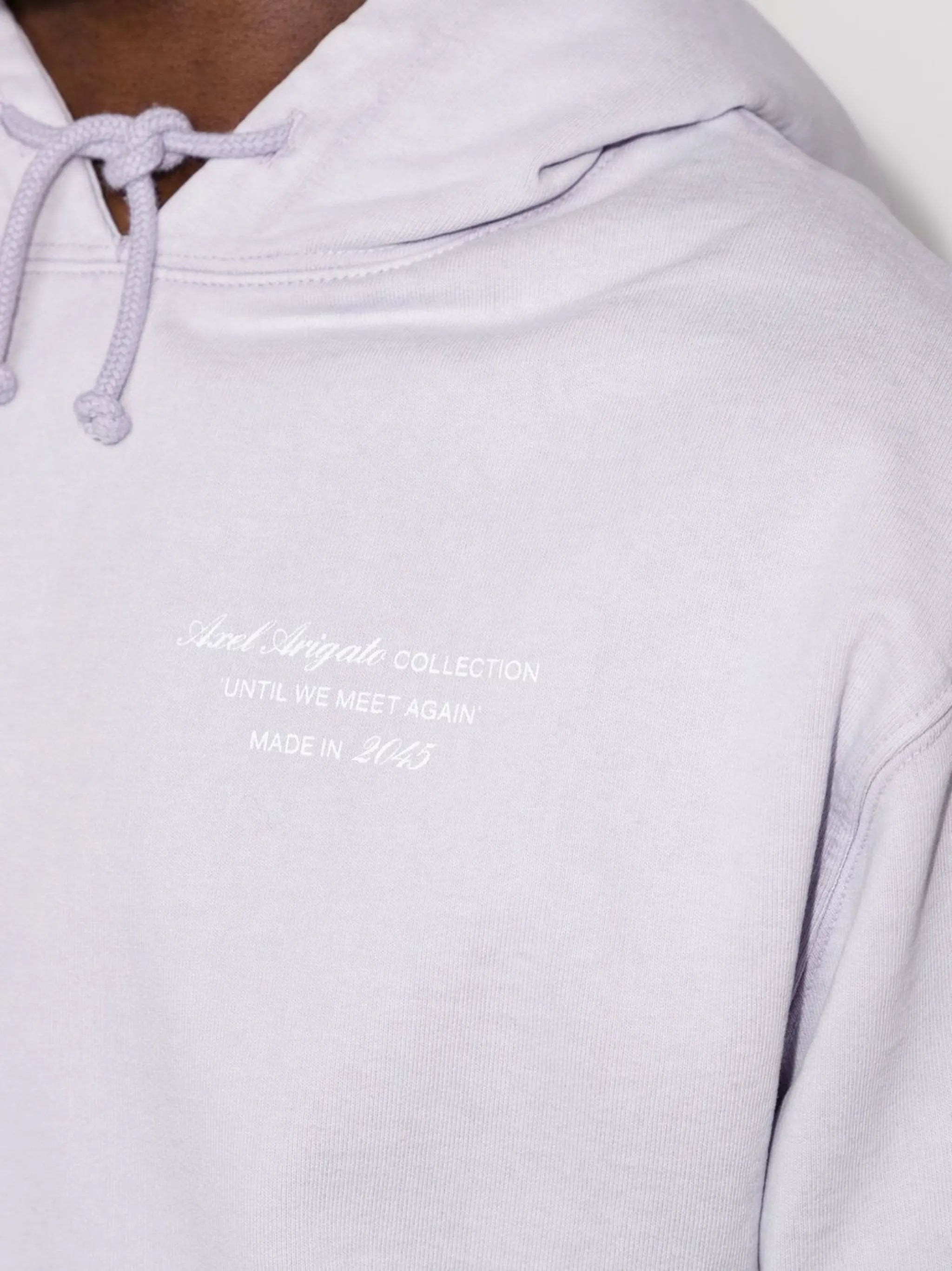 Reunited print drawstring hoodie