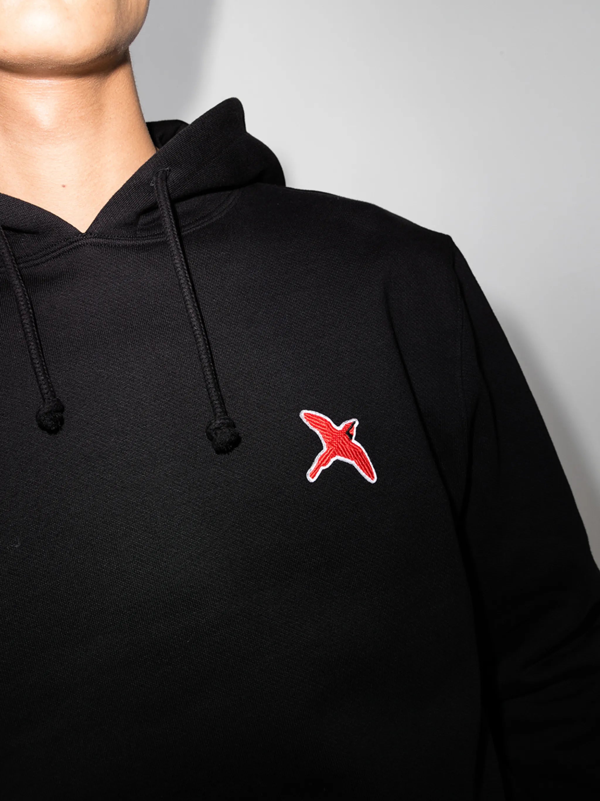 Bee Bird logo-patch hoodie