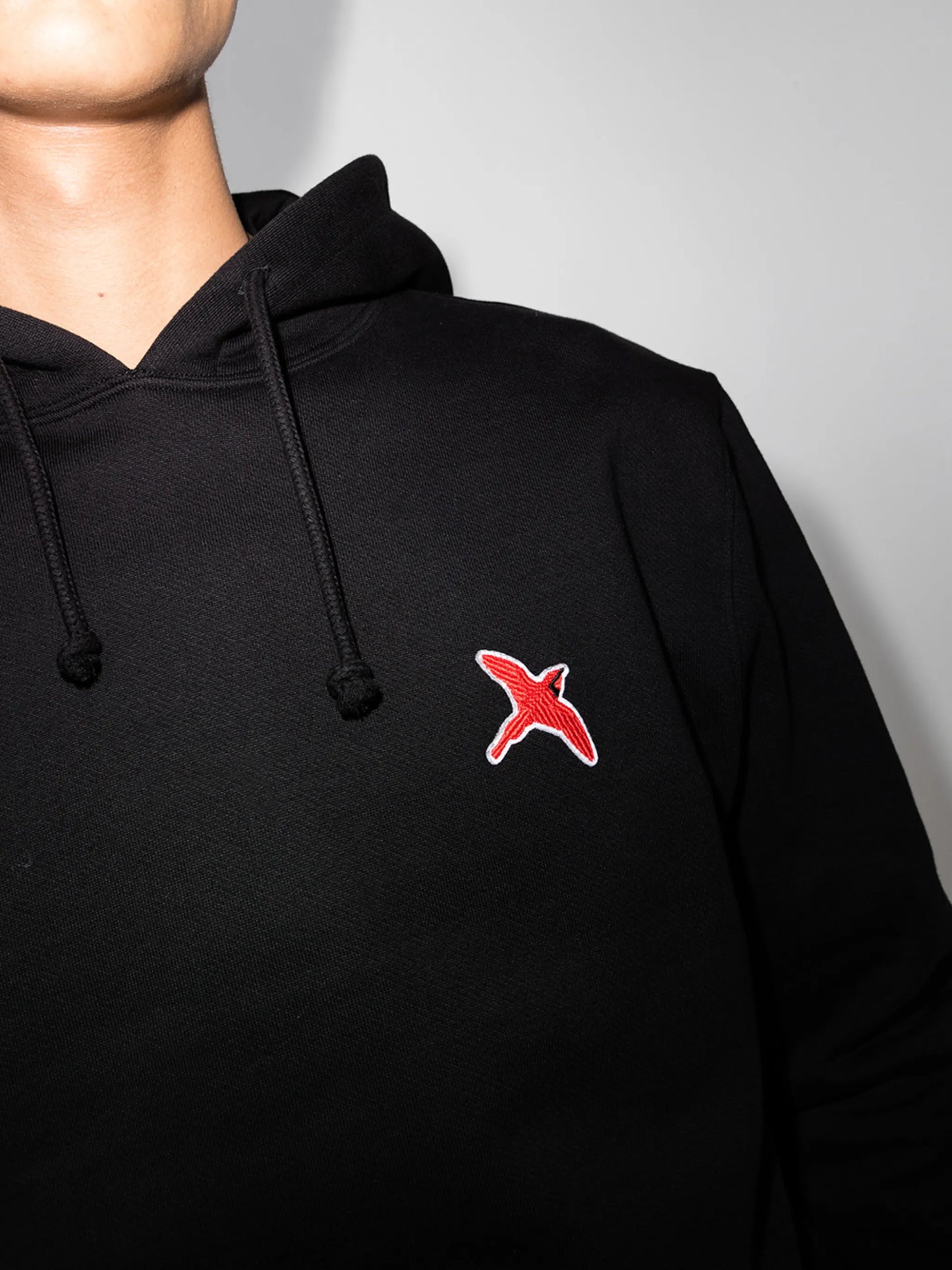 Bee Bird logo-patch hoodie