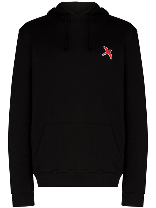 Bee Bird logo-patch hoodie