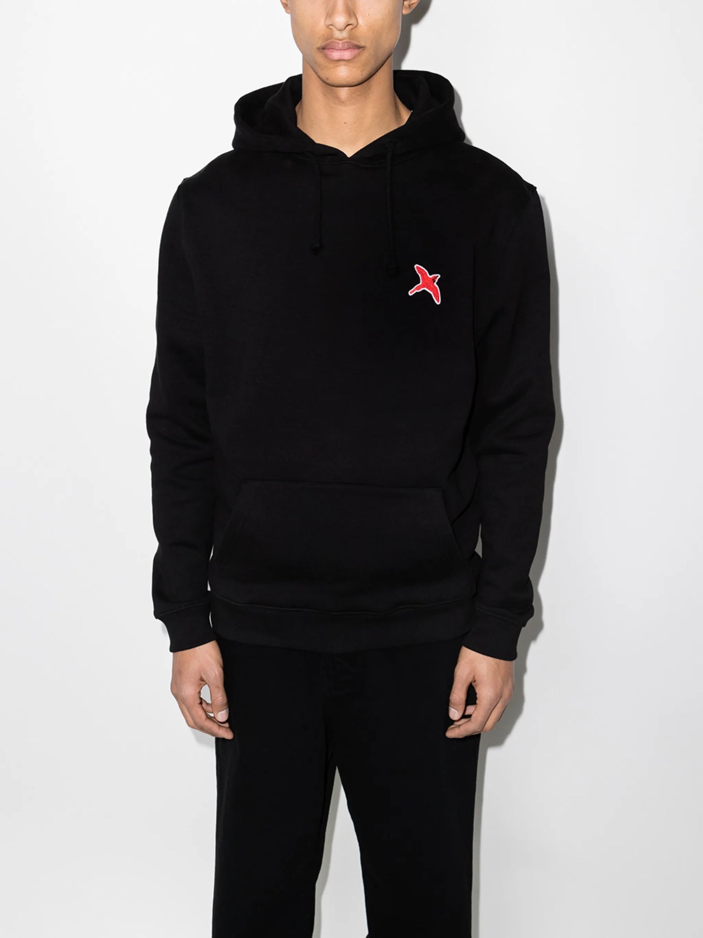 Bee Bird logo-patch hoodie