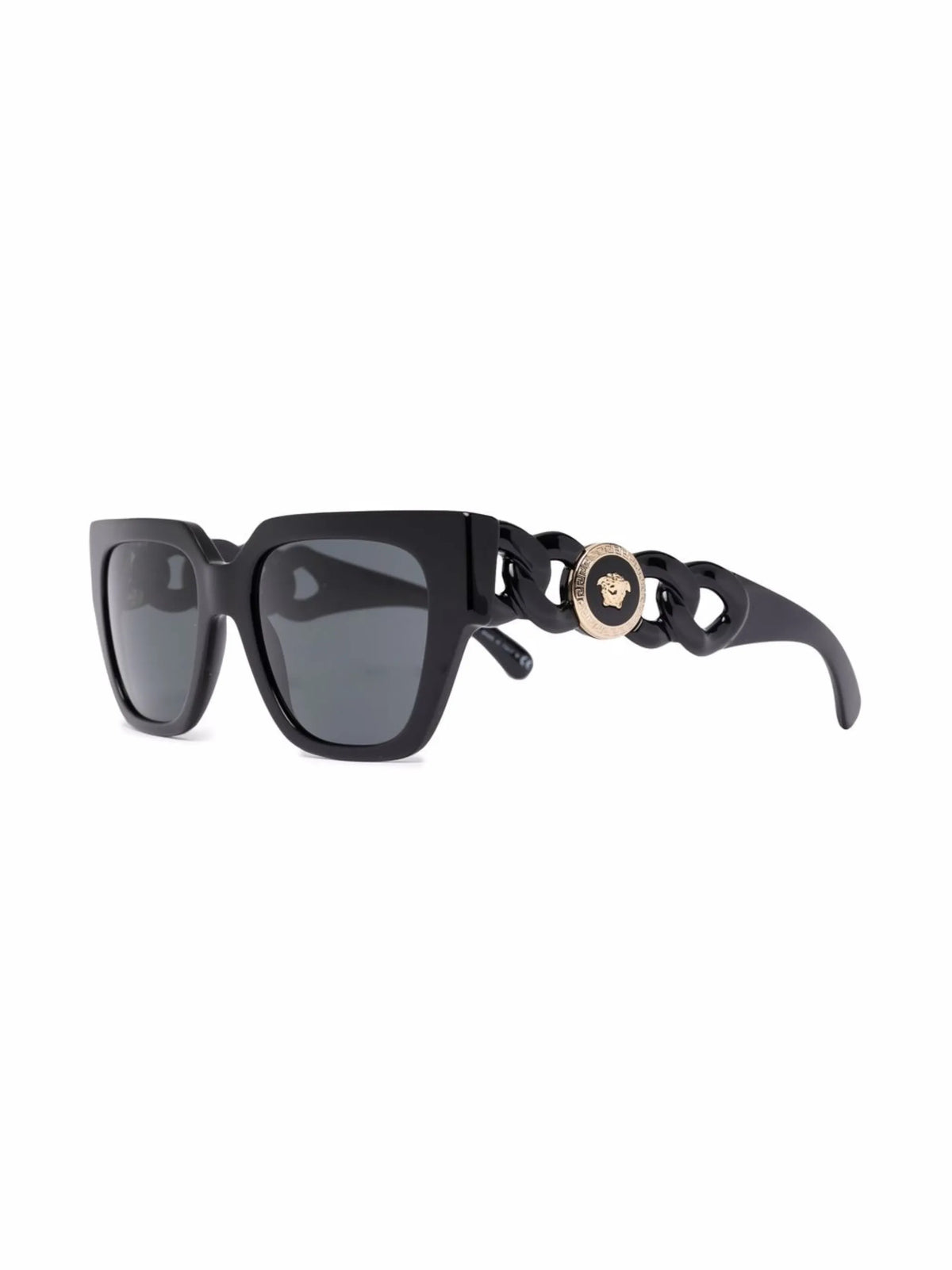 medusa-motif chain-link sunglasses