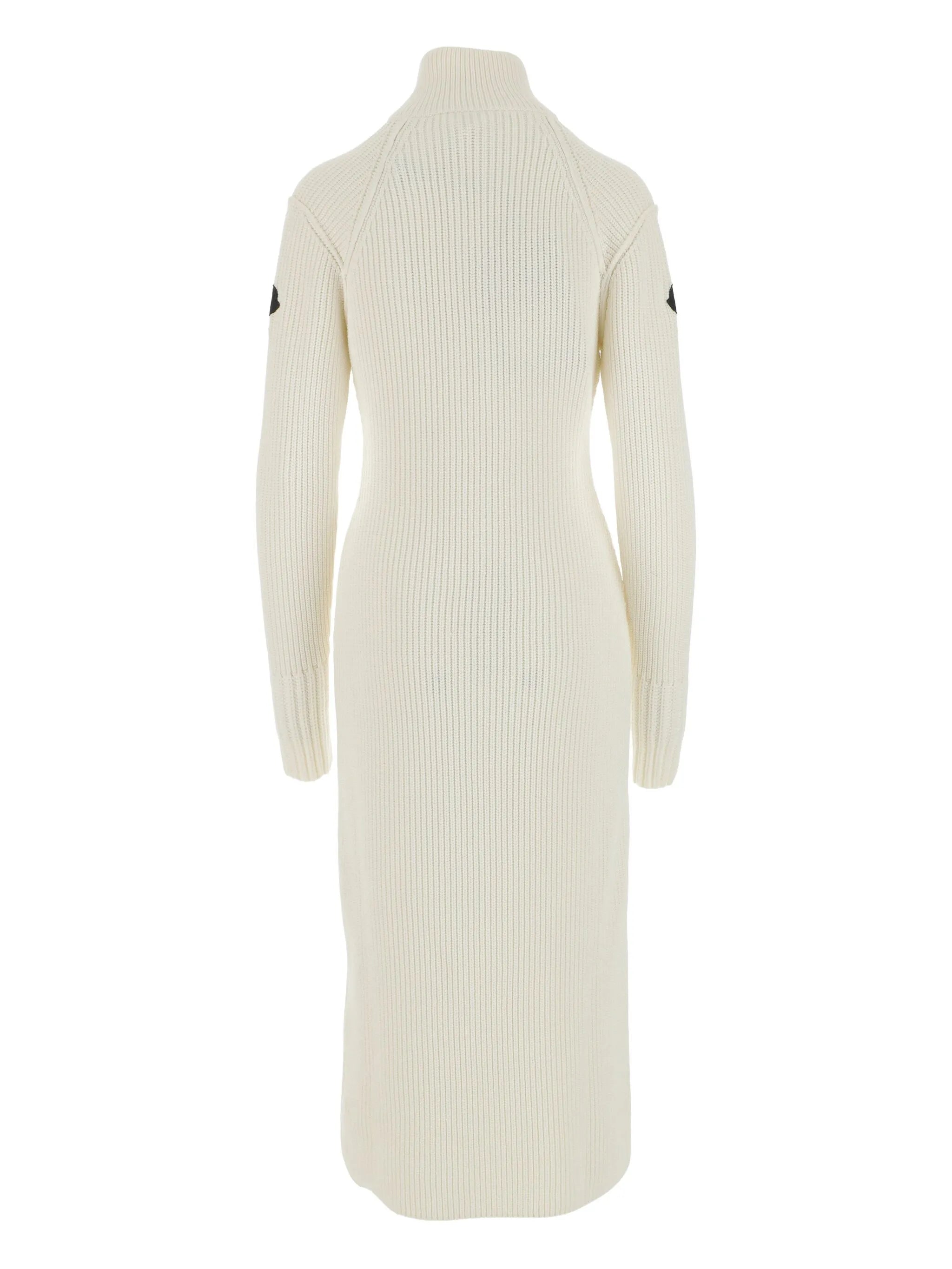ribbed knit midi dress