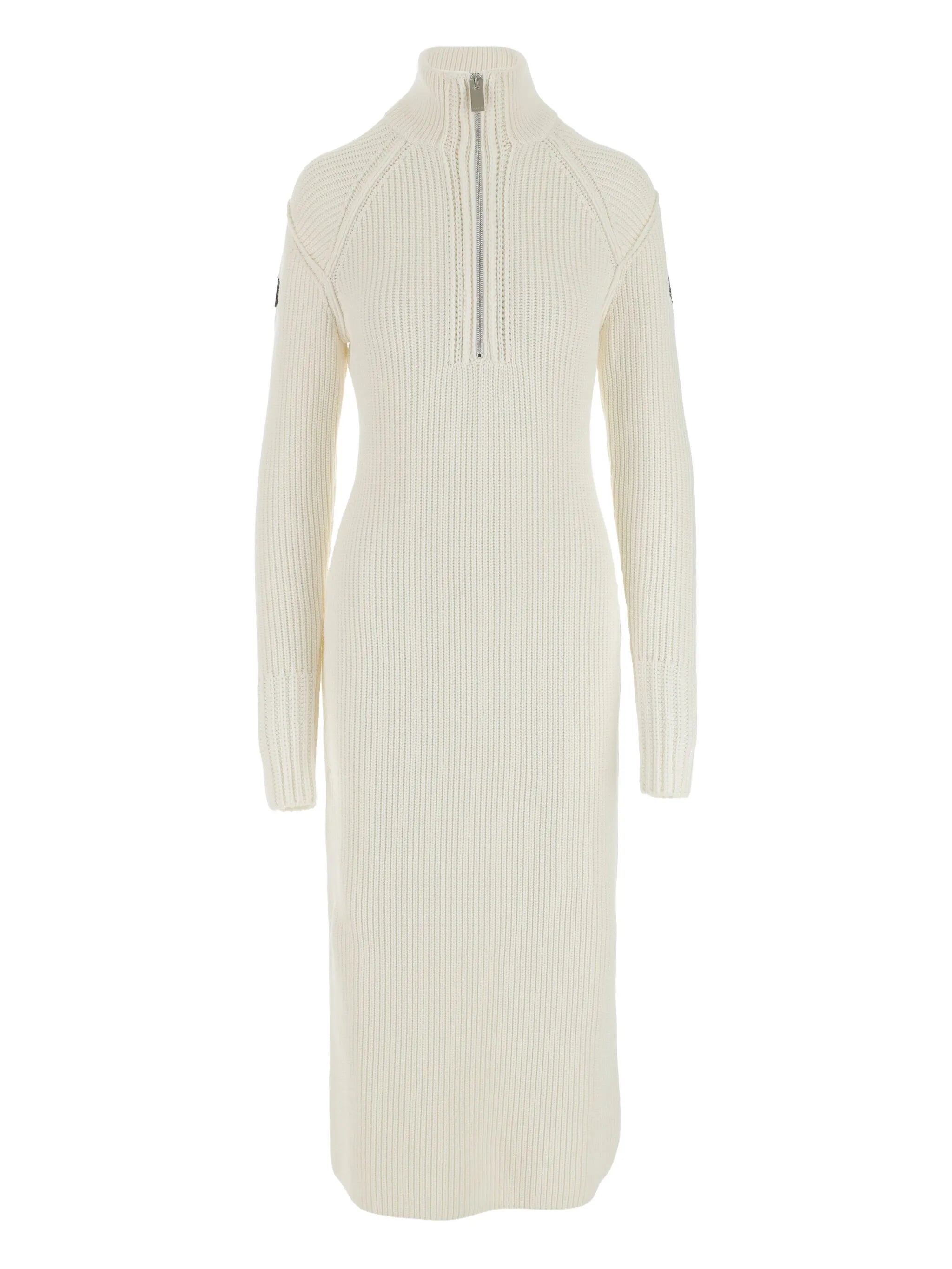 ribbed knit midi dress
