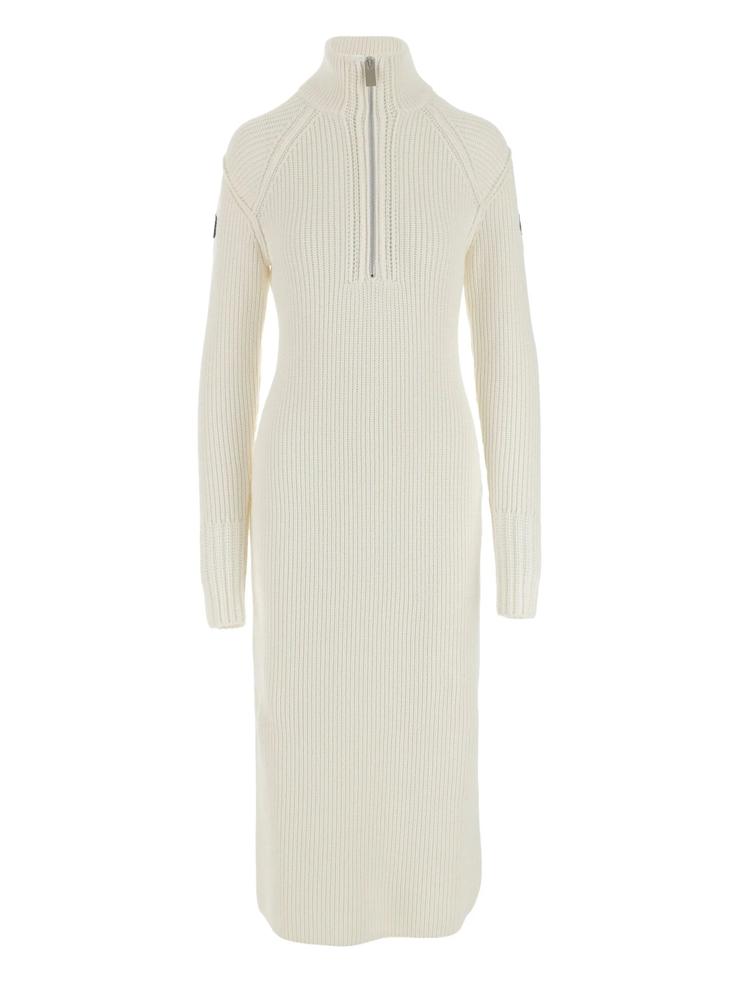 ribbed knit midi dress