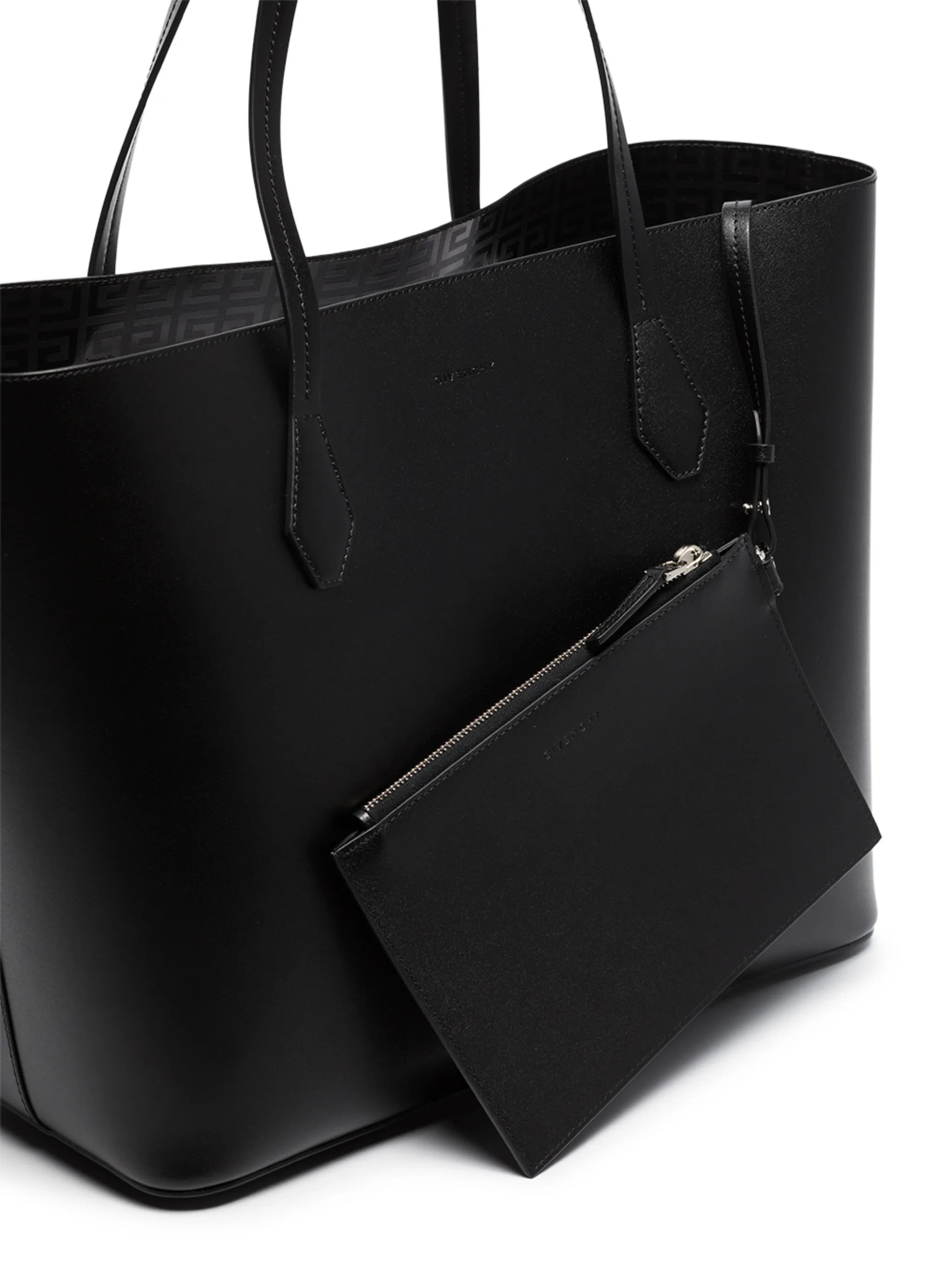 Wing leather shopping tote bag