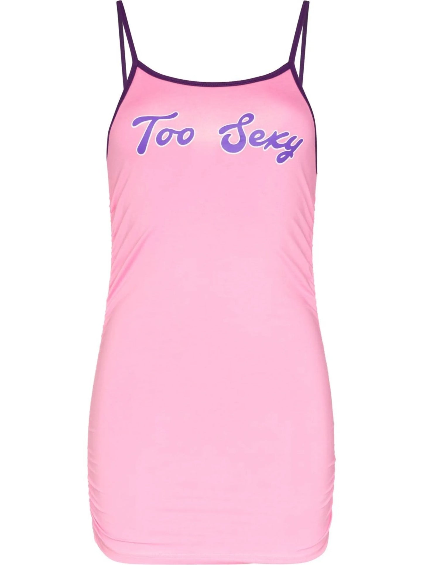 slogan-print vest top