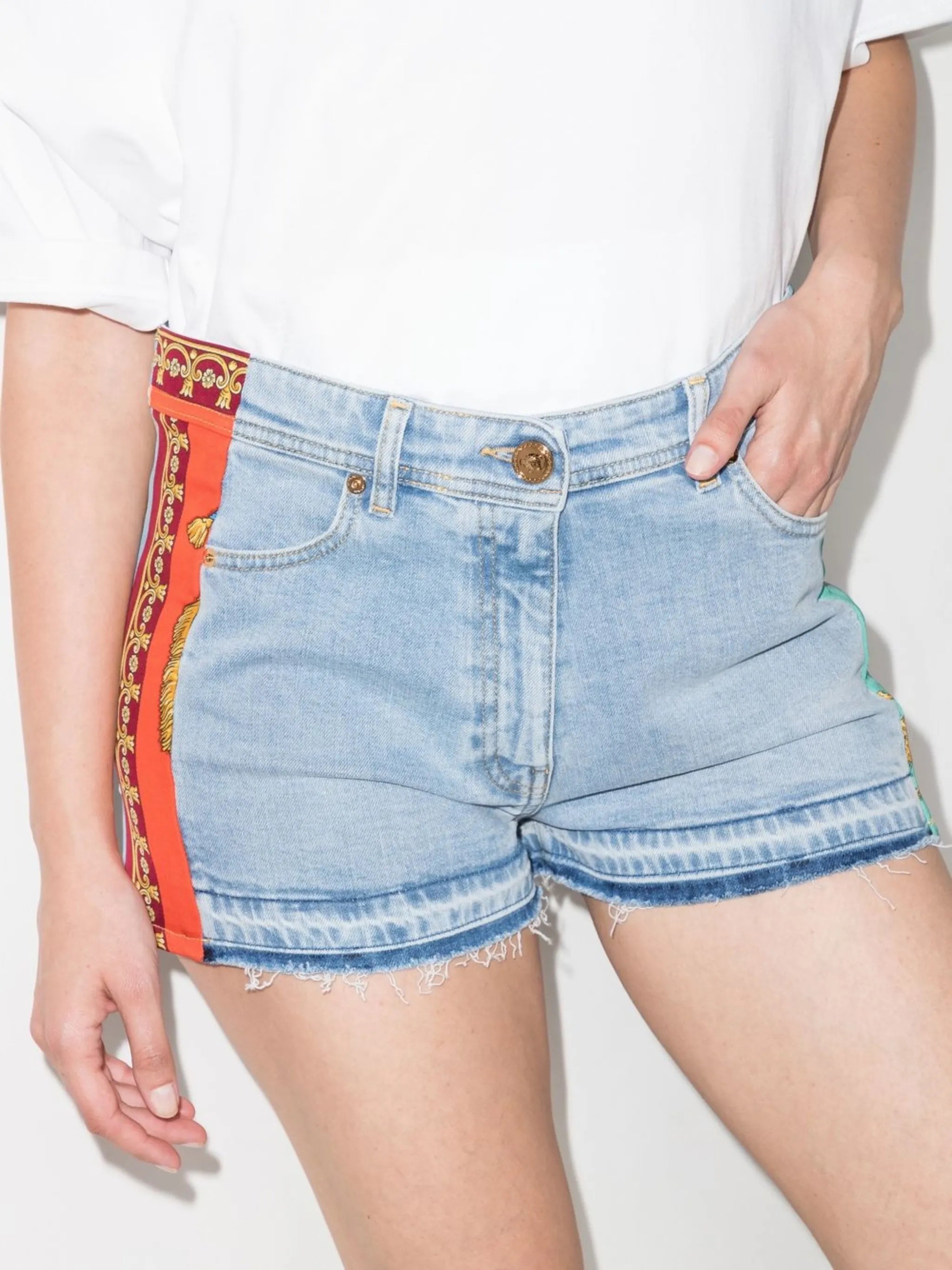Royal Rebellion denim shorts