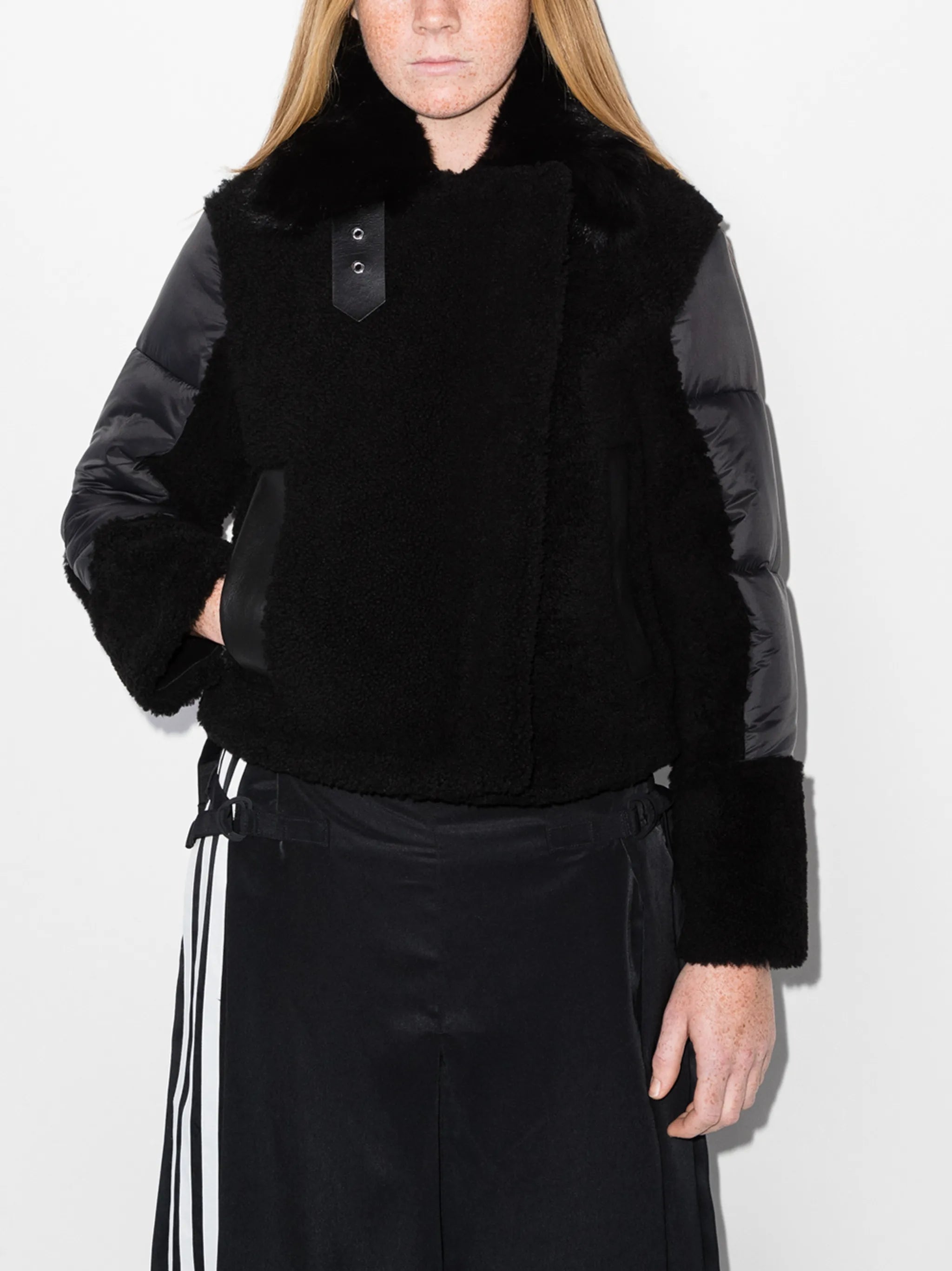 Lena shearling puffer jacket