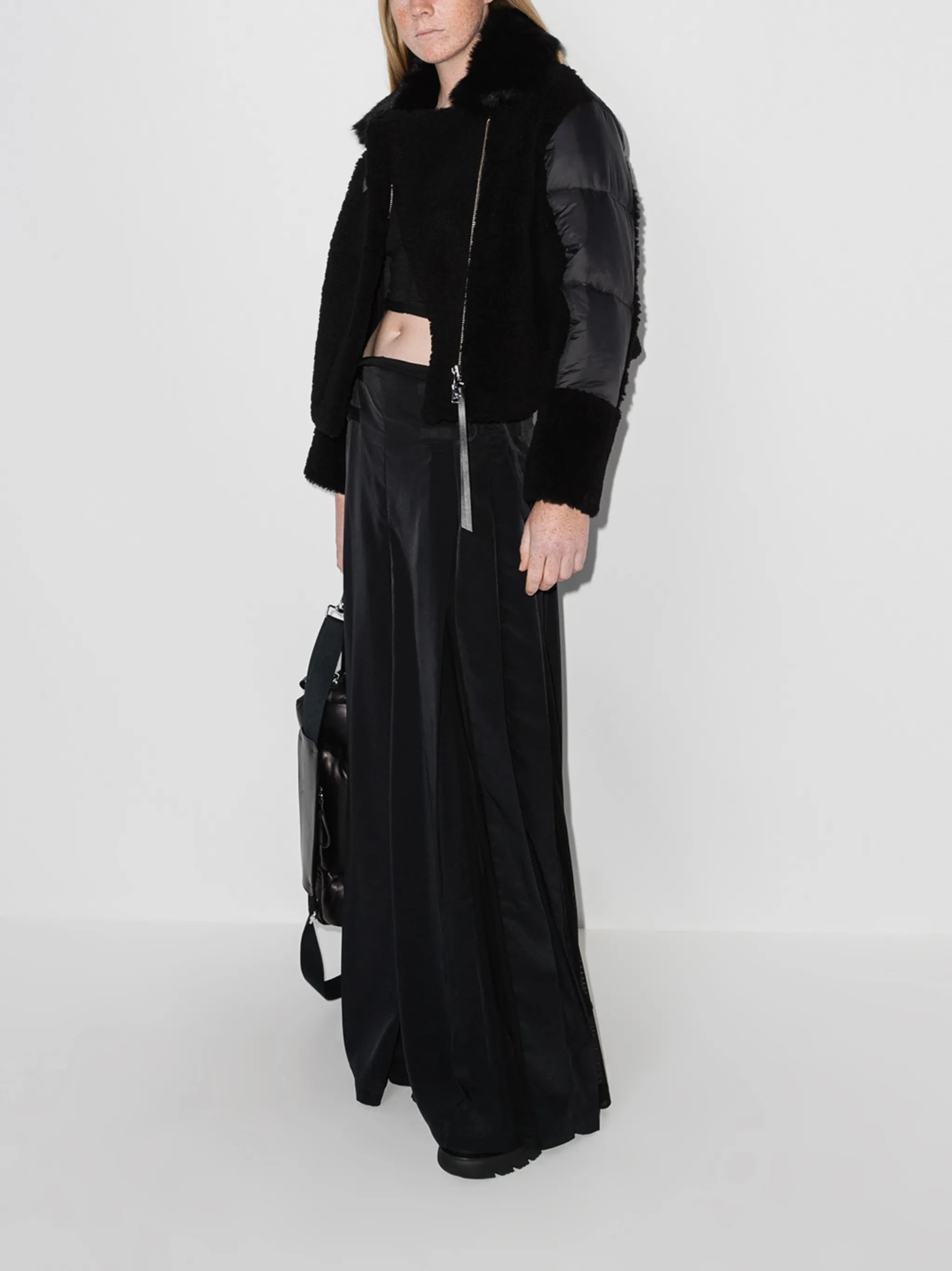 Lena shearling puffer jacket