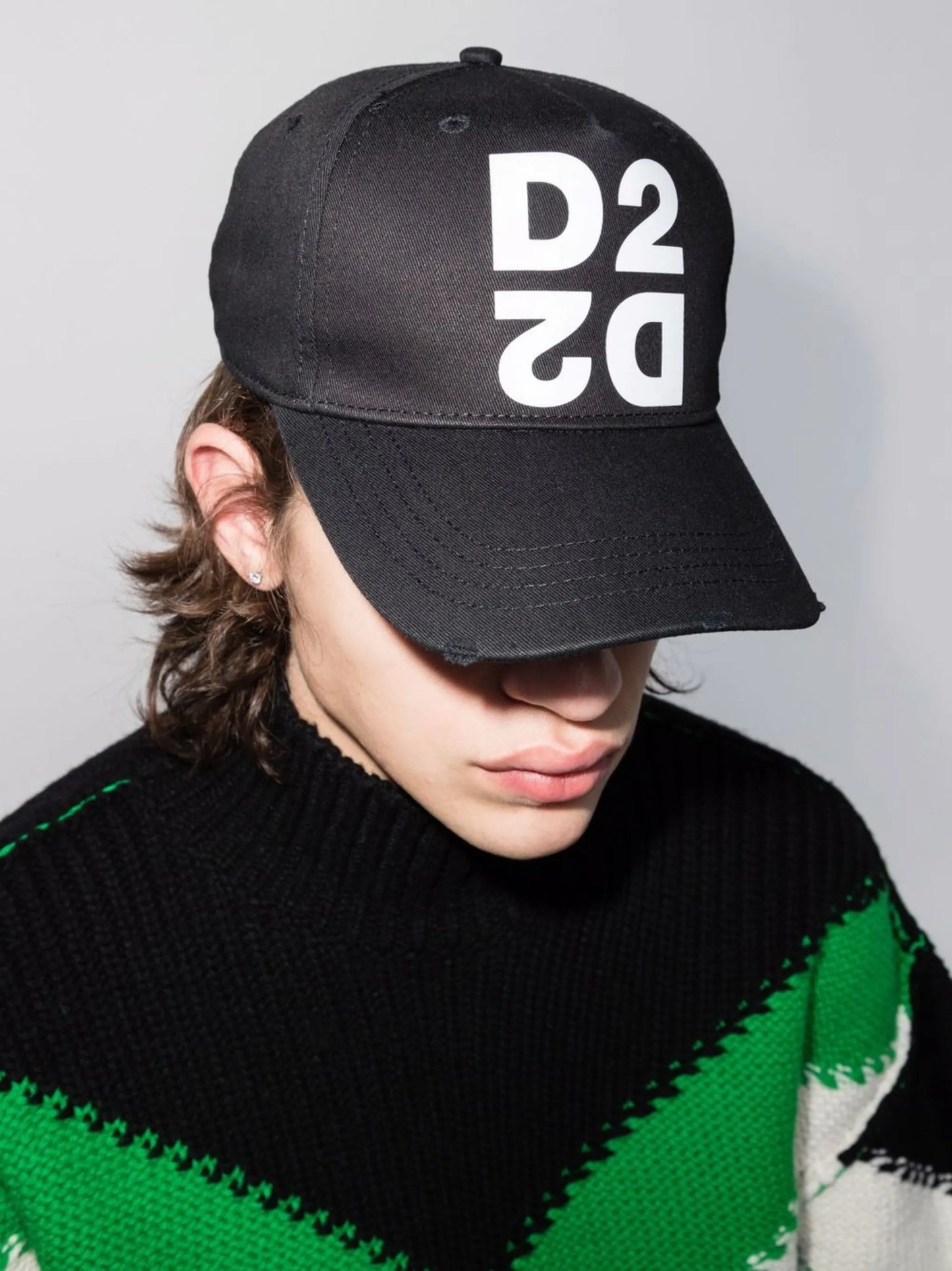 logo-print cotton cap