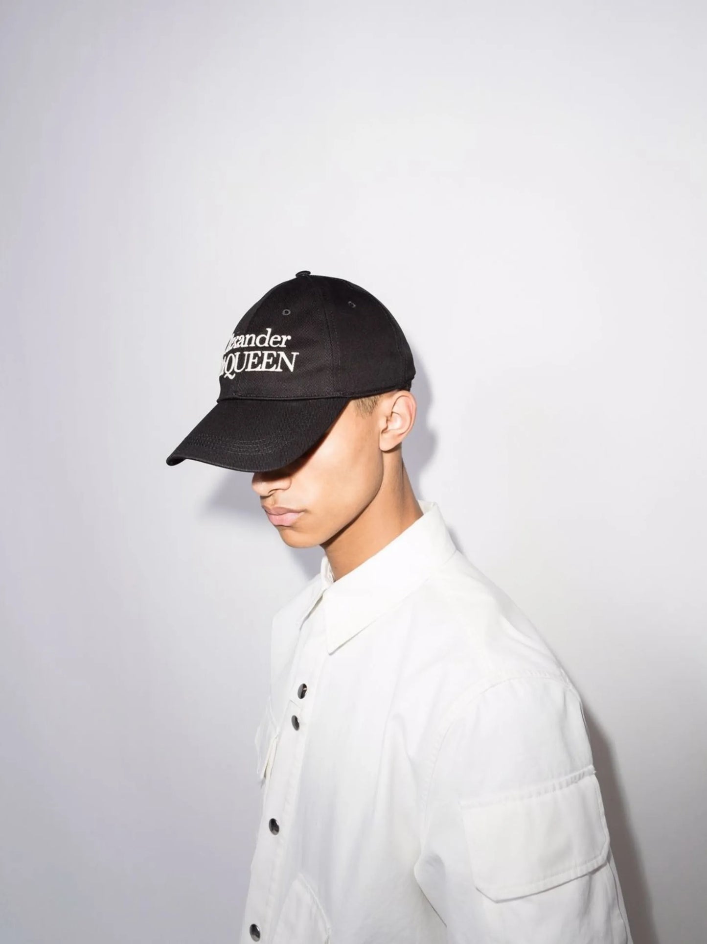 logo-embroidered baseball cap