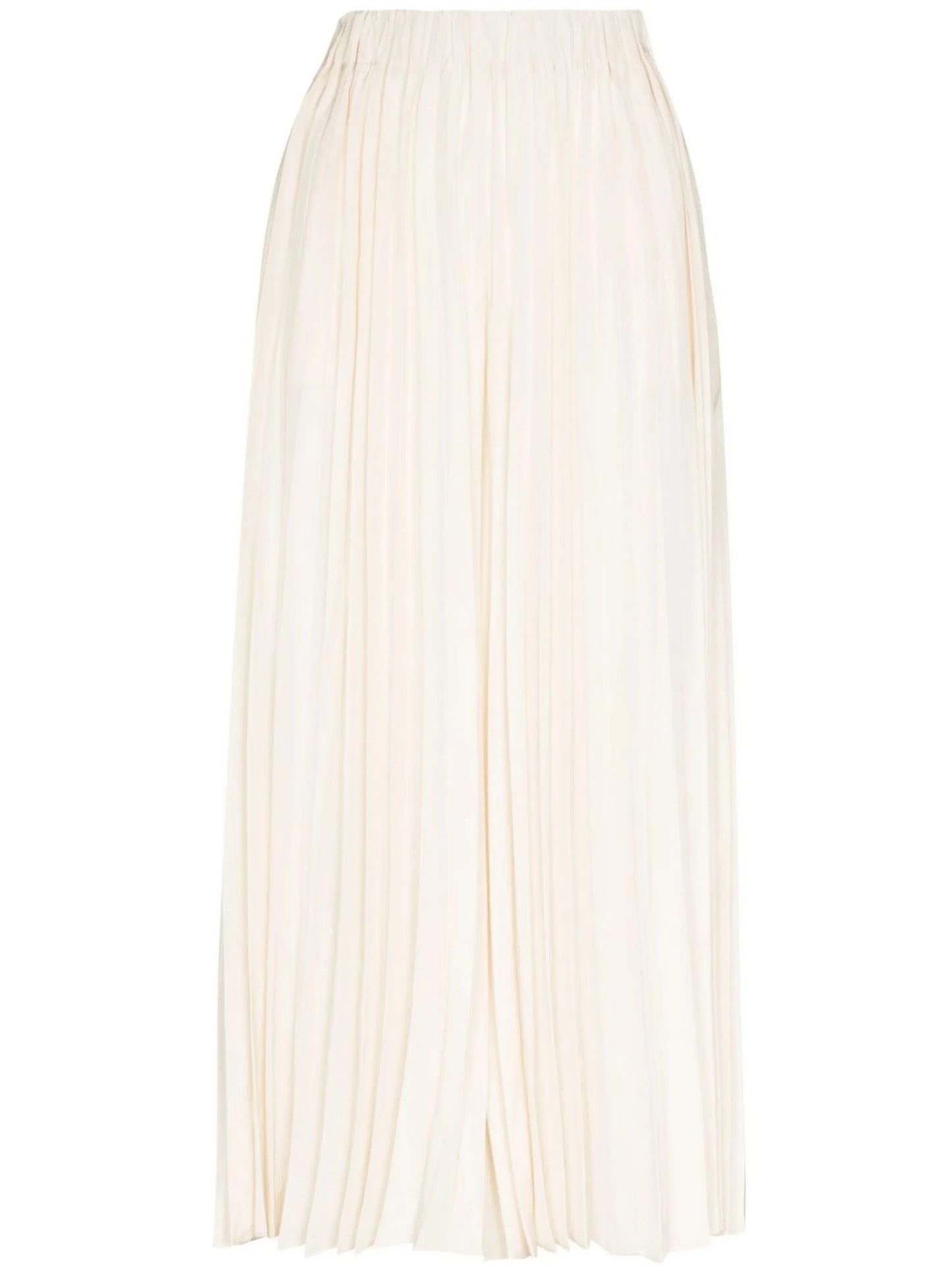 pleated culotte trousers