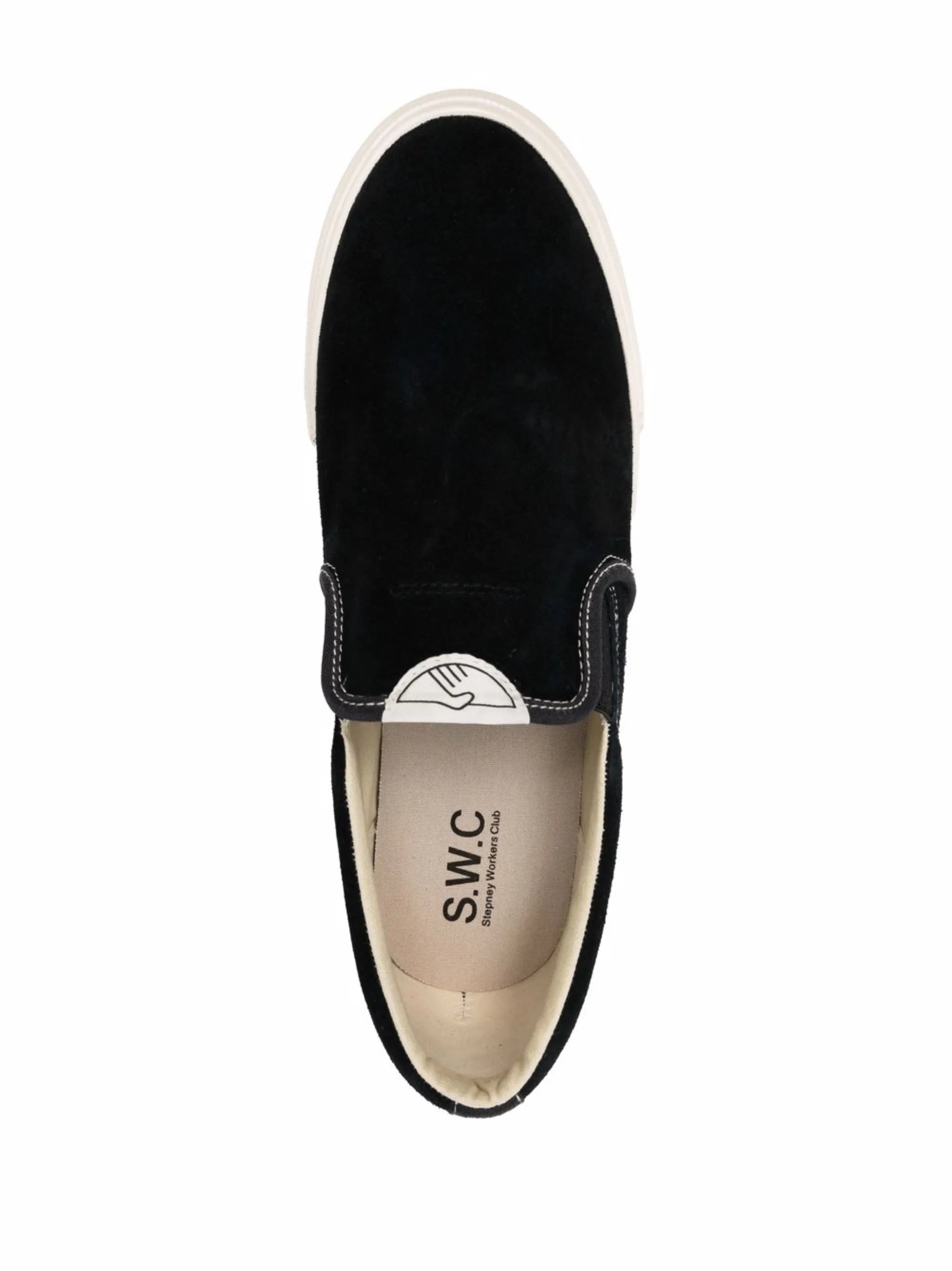 suede slip-on sneakers