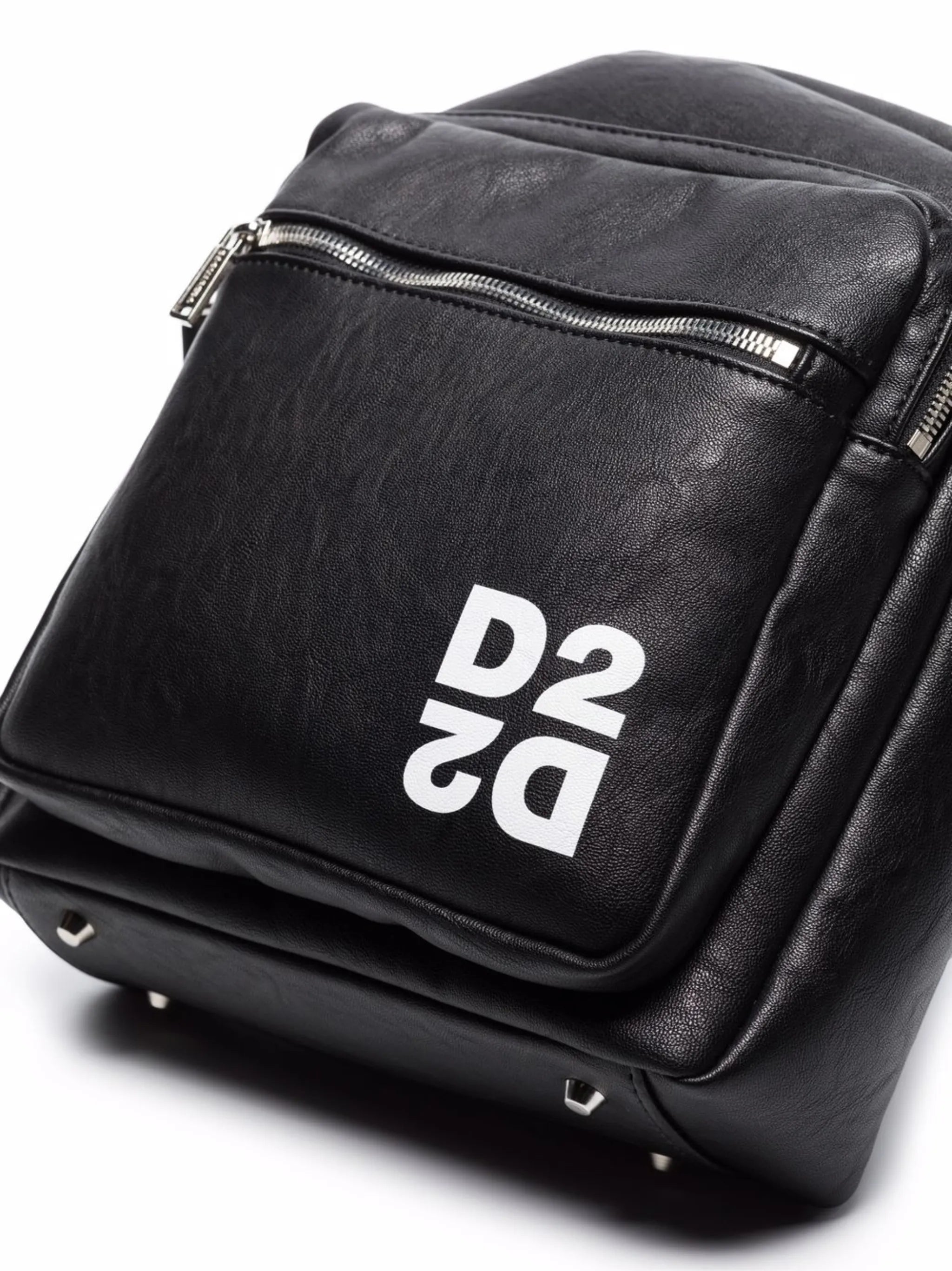 logo-print messenger bag