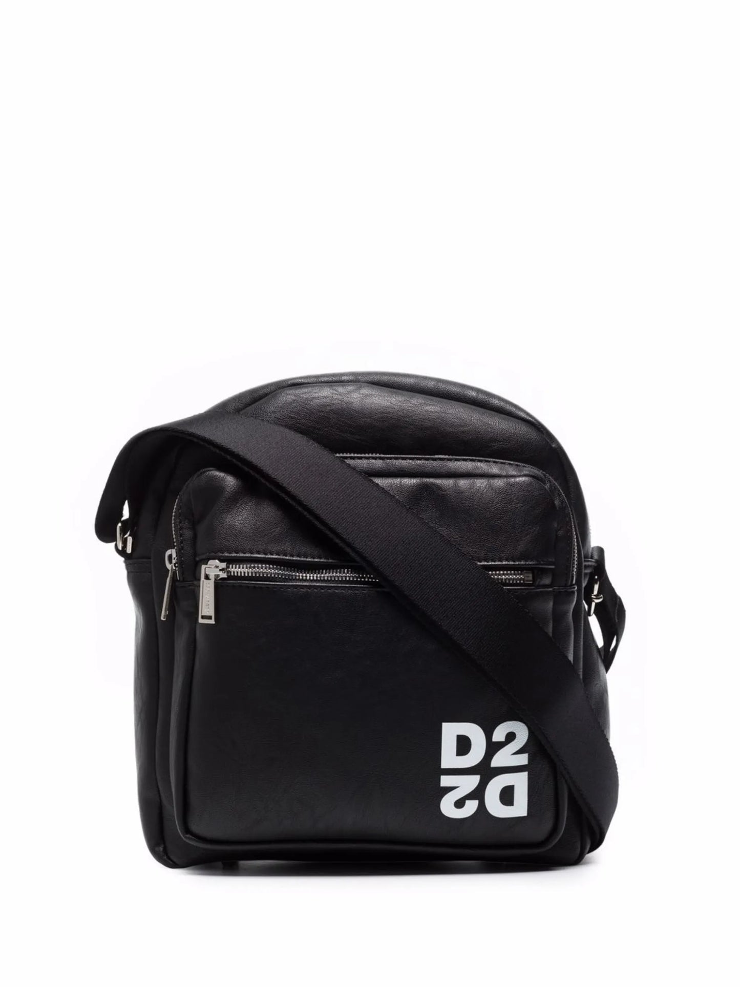 logo-print messenger bag