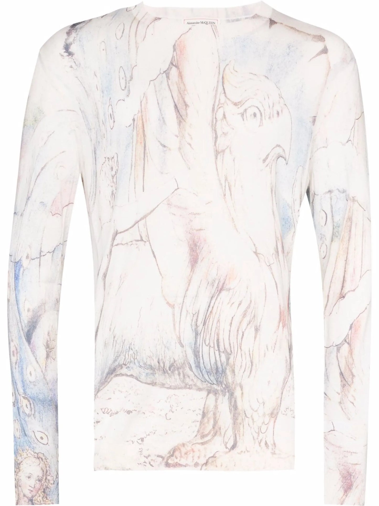 William Blake Dante-print crew-neck sweatshirt
