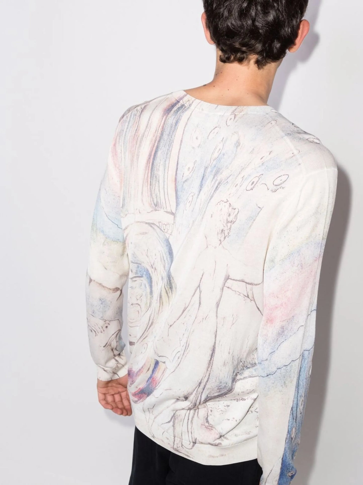 William Blake Dante-print crew-neck sweatshirt