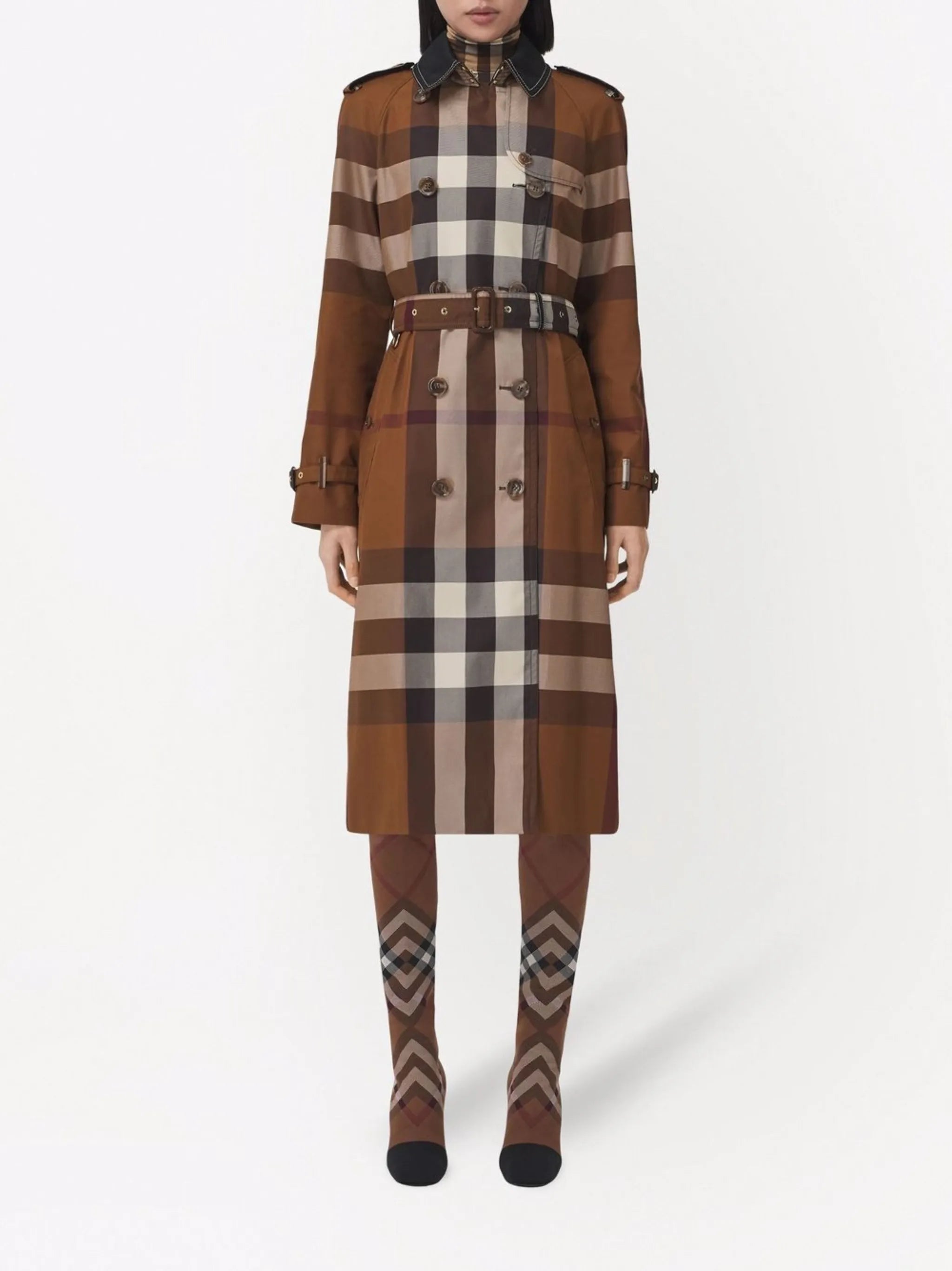 Vintage Check trench coat