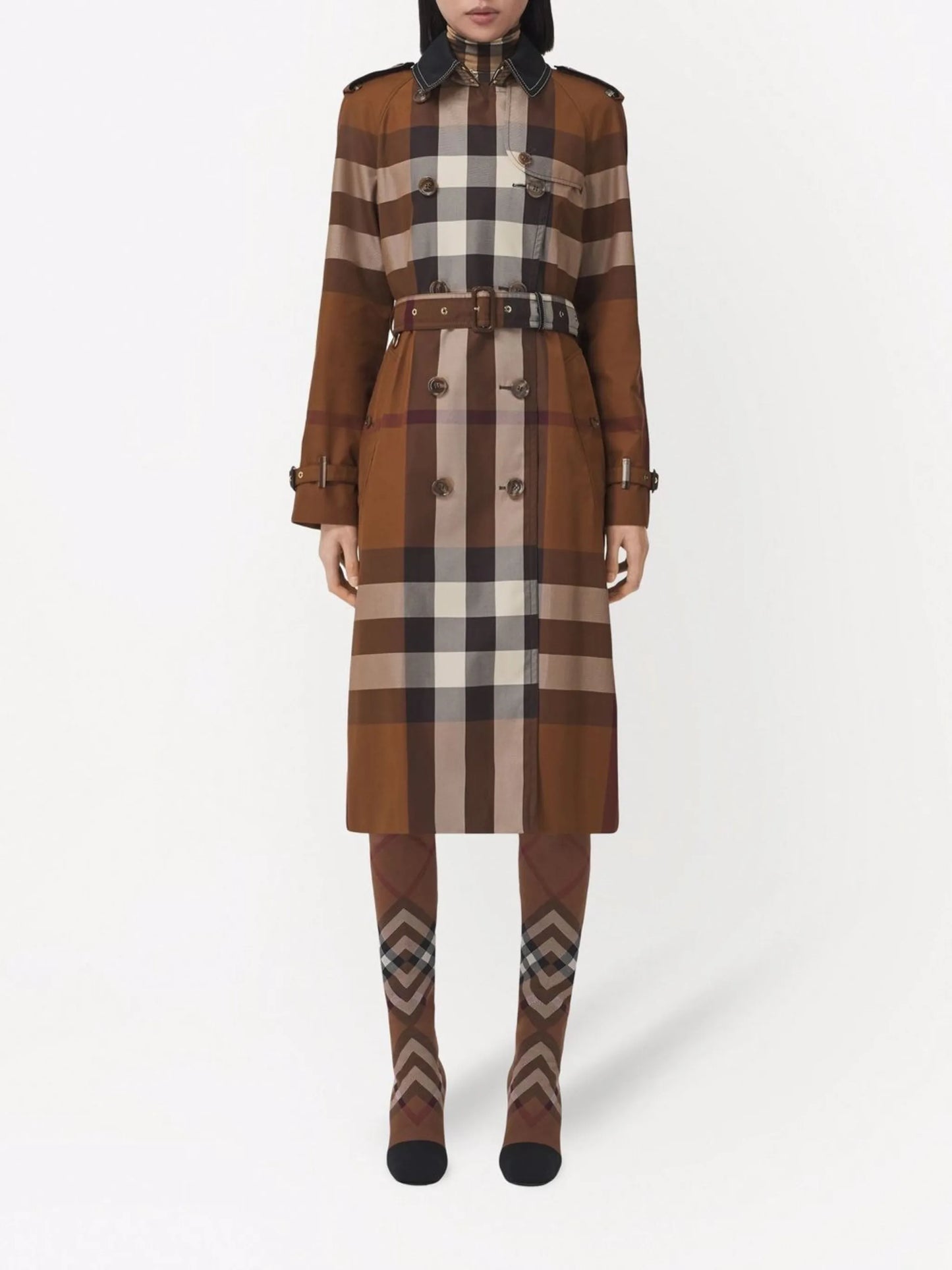 Vintage Check trench coat