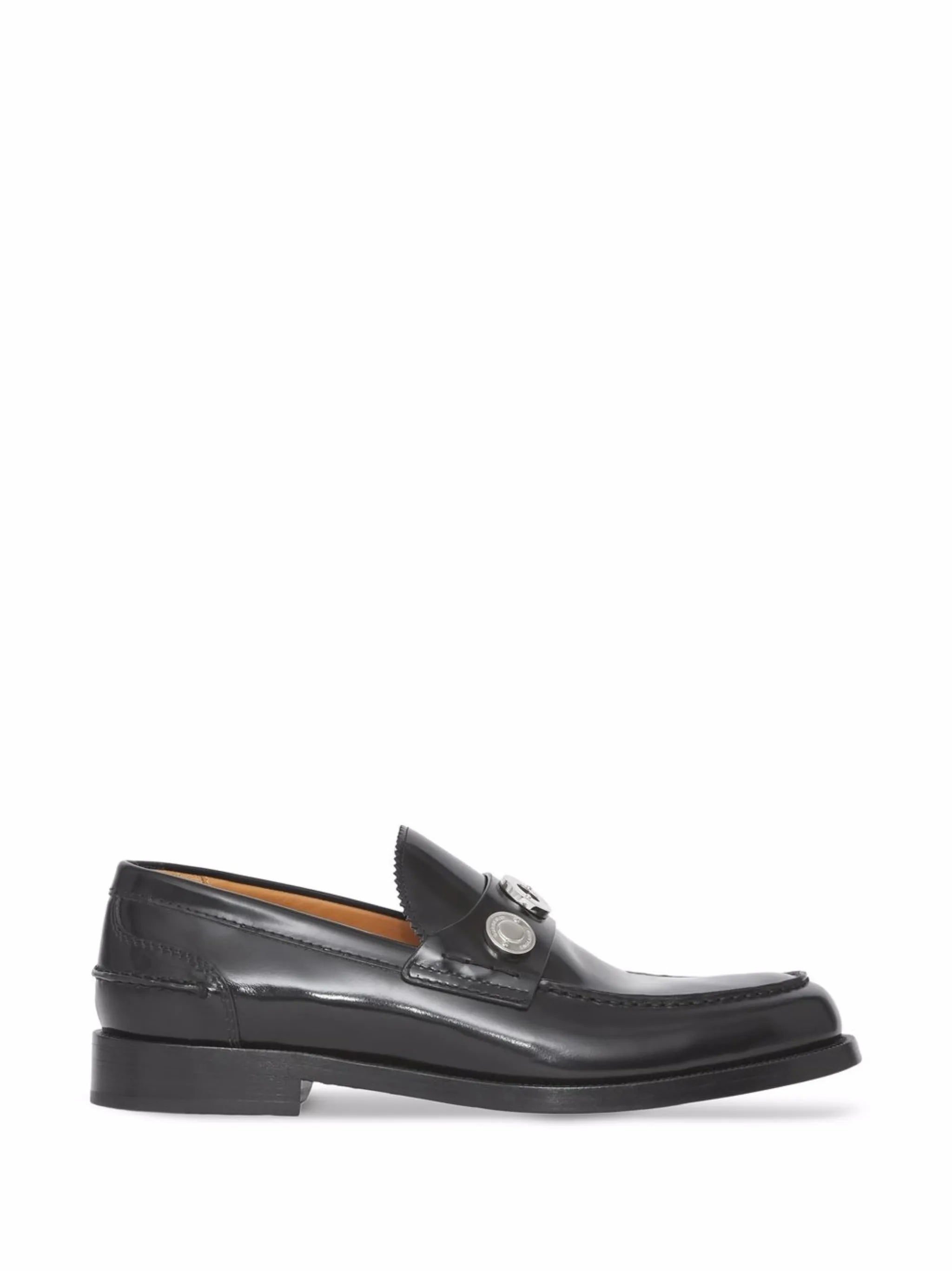 Fred logo-stud loafers